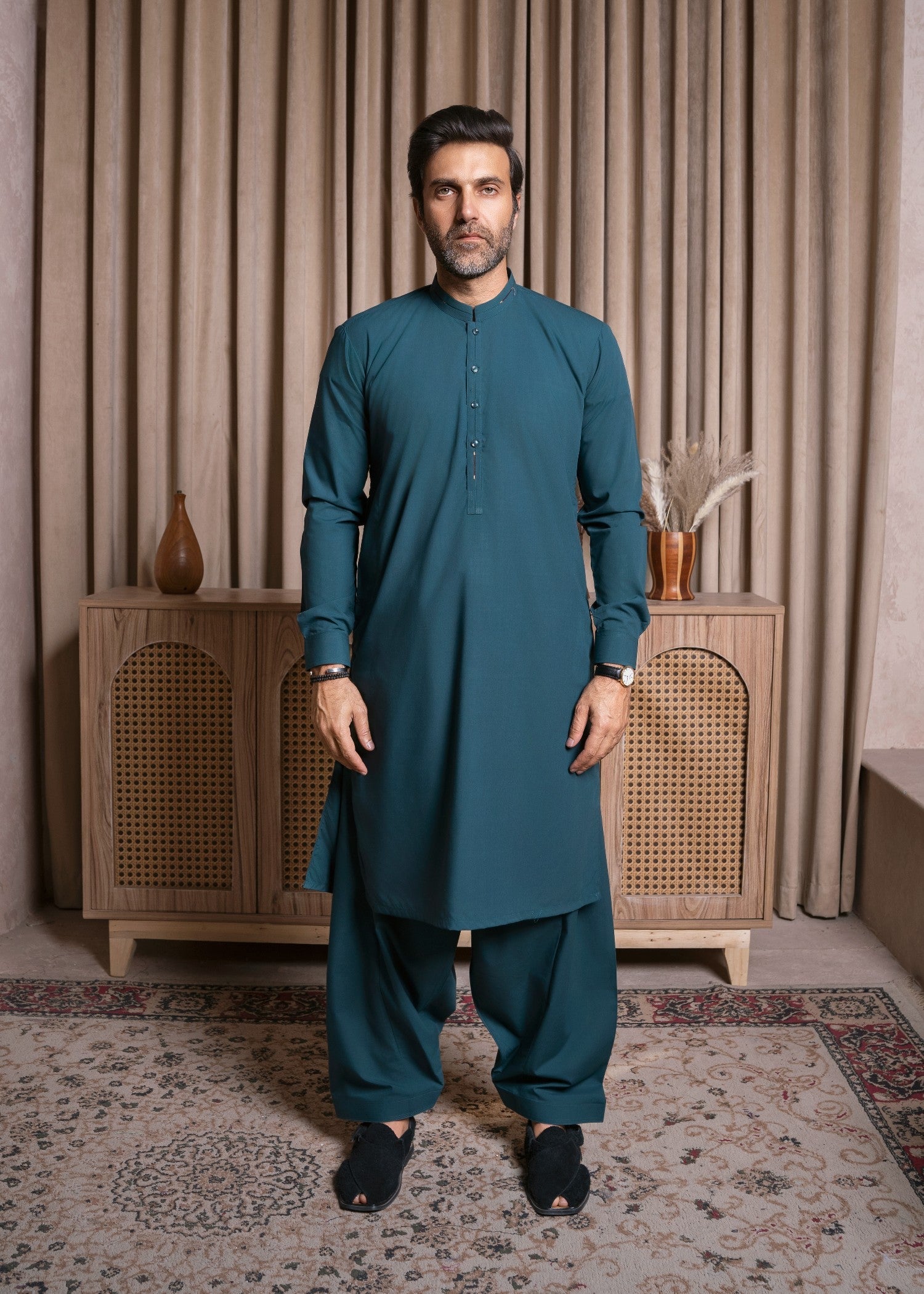 wash & wear Shalwar Kameez in Teal