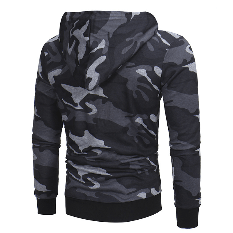 Fleece Hoodie Printed Loose Long Sleeve Jacket