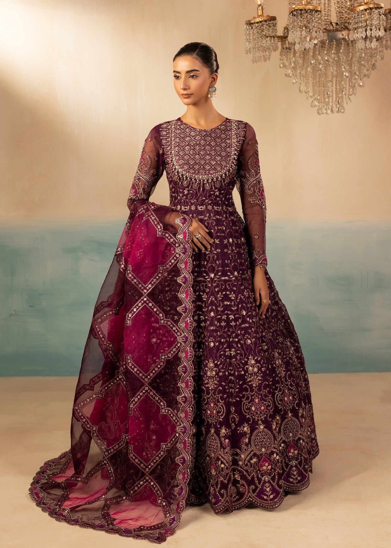 organza Maxi in Purple