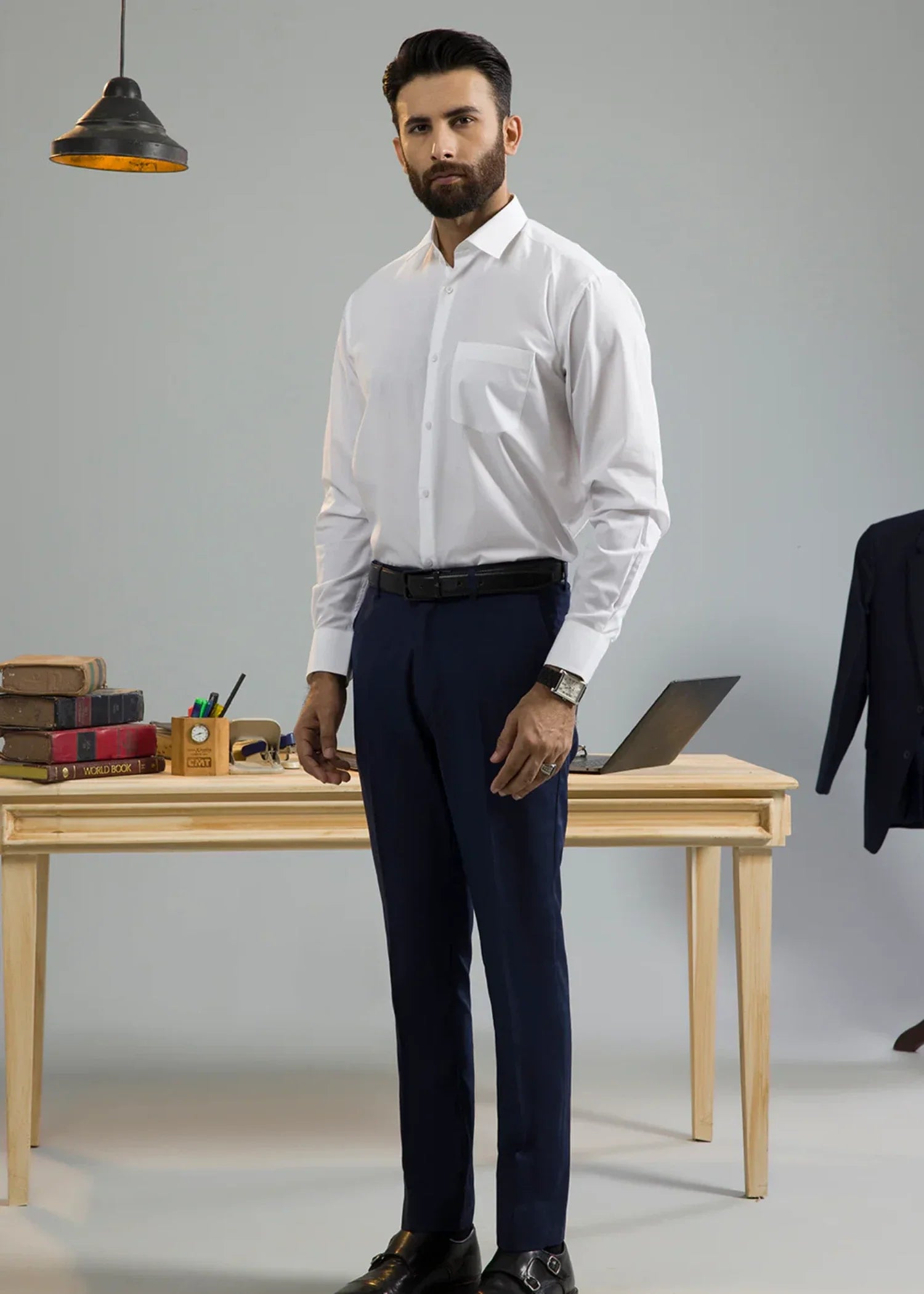 cotton Formal Shirt in White