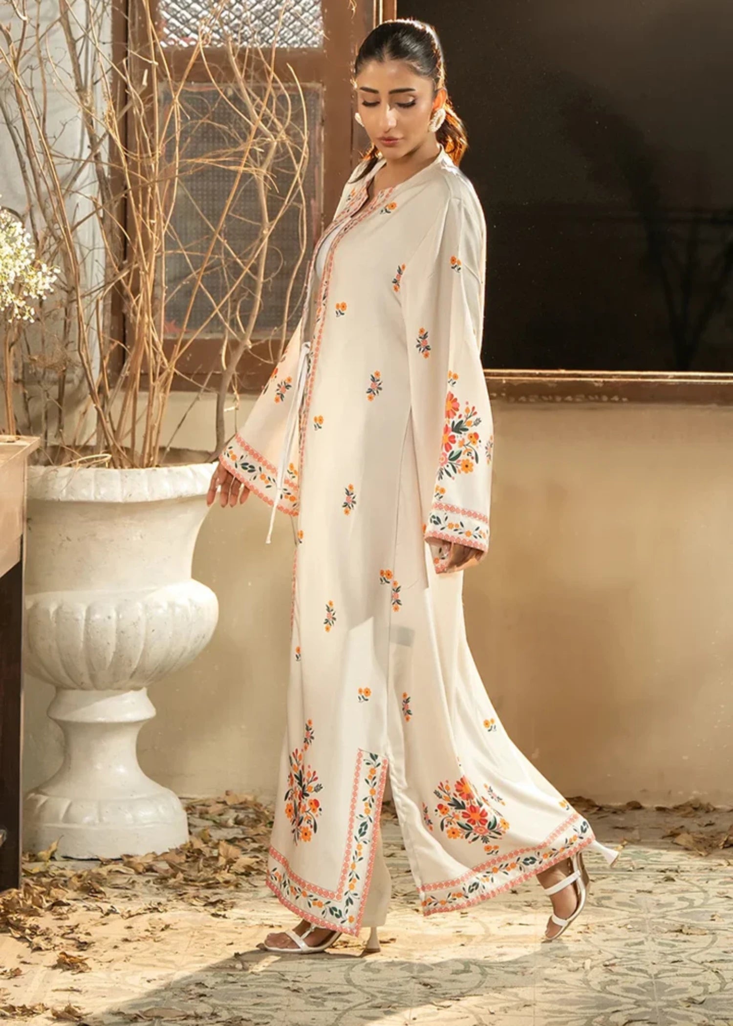 cambric Gown in White