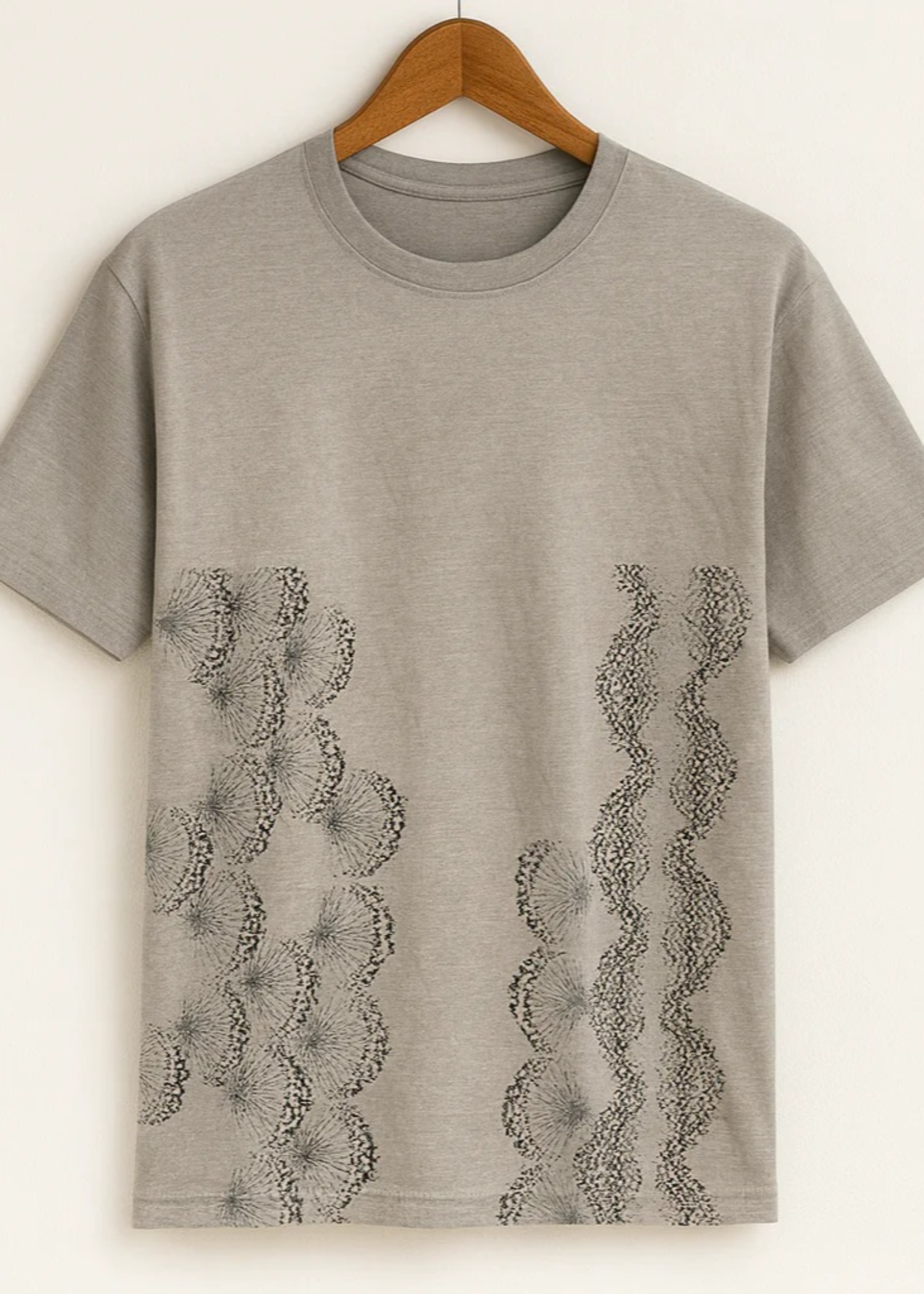 polycotton T Shirt in Grey