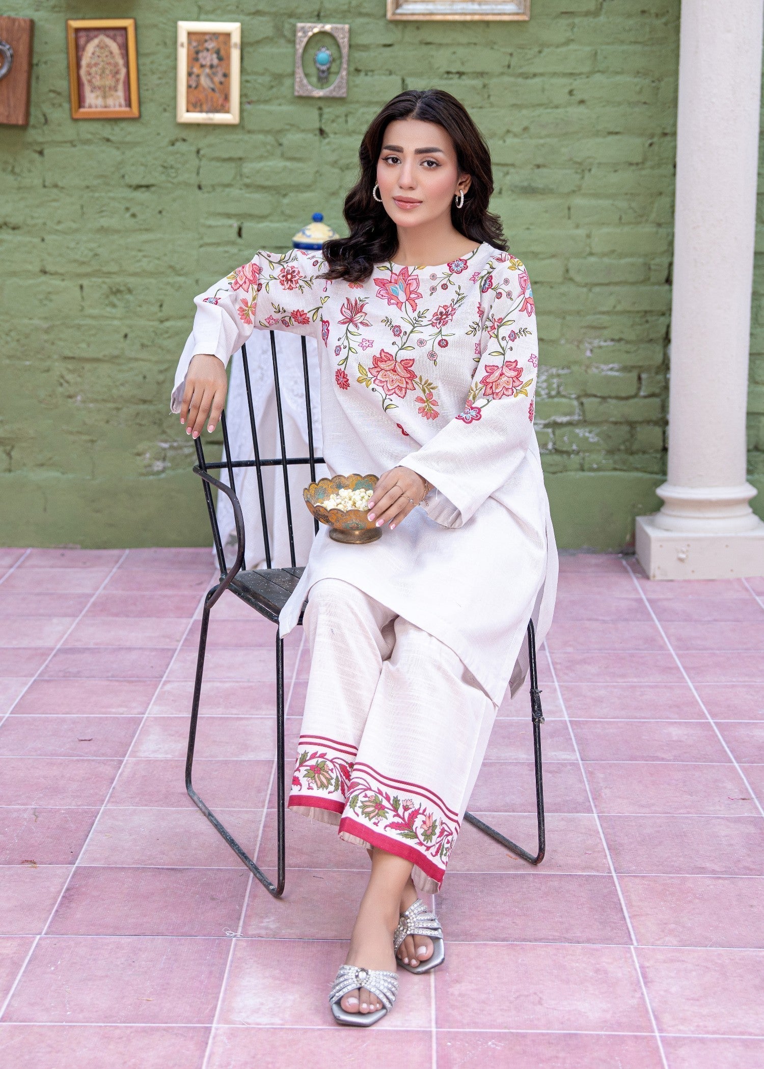 khaddar Co Ord Sets in Ivory