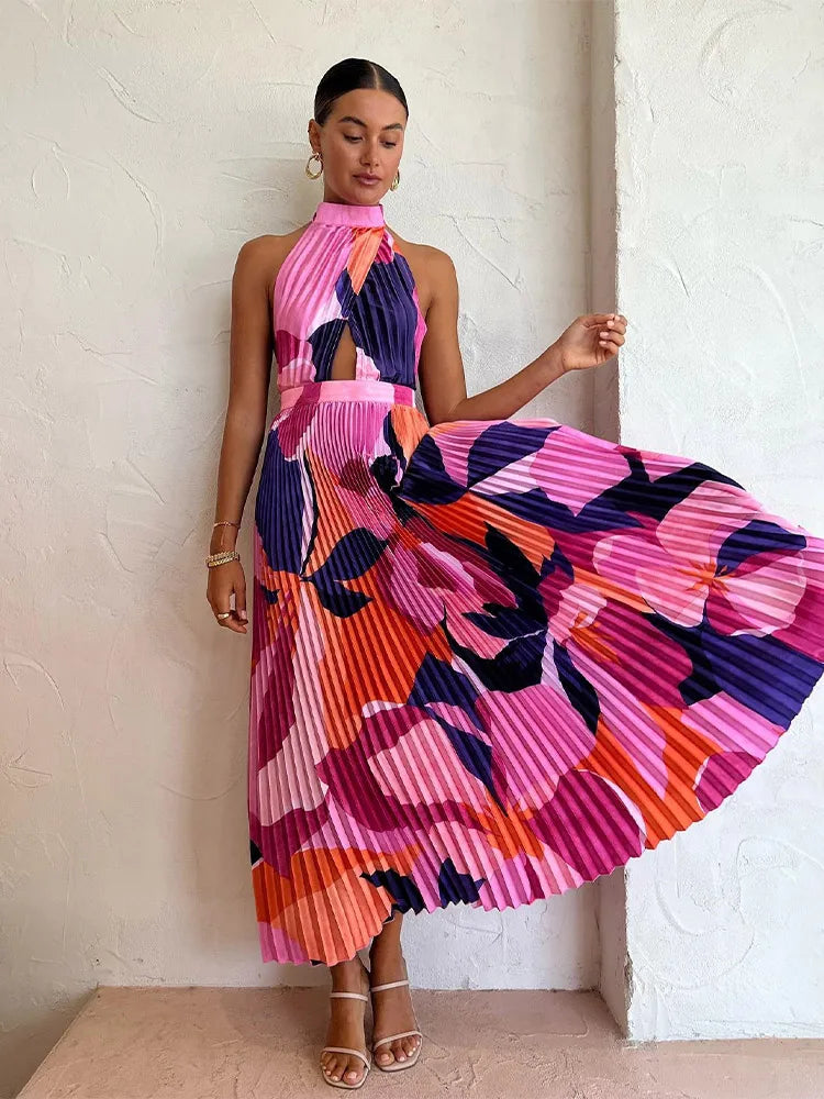SARA PLEATED DRESS