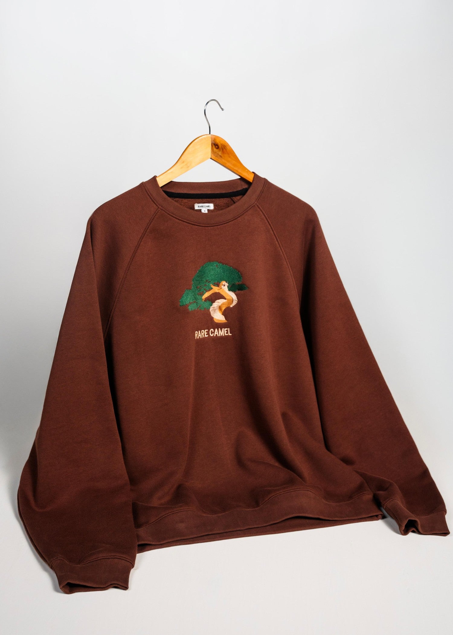 polycotton Sweatshirt in Dark brown