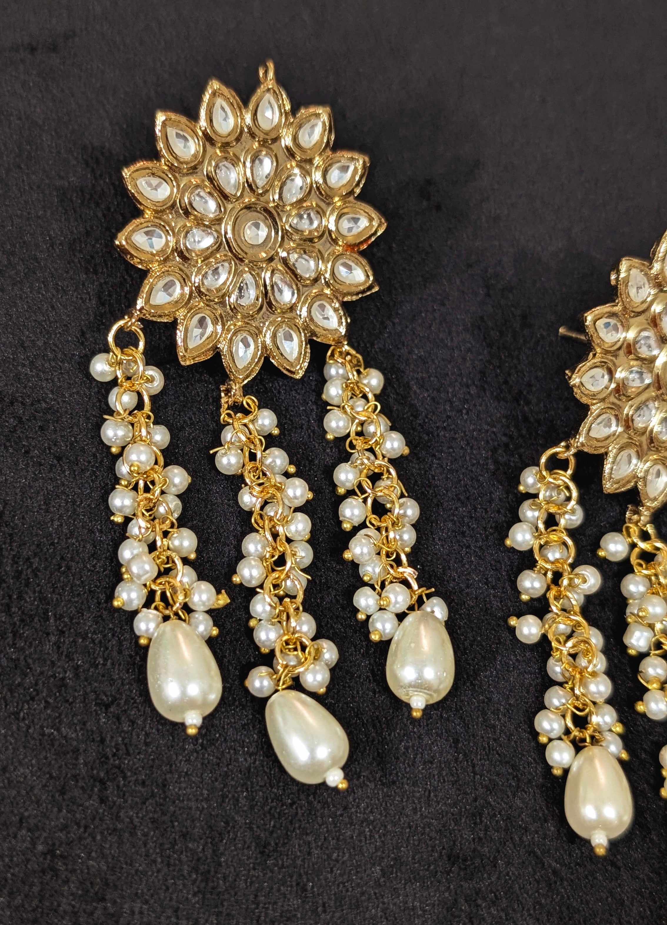 Earrings in Copper Color by - Trendy Women Earrings OPD2292