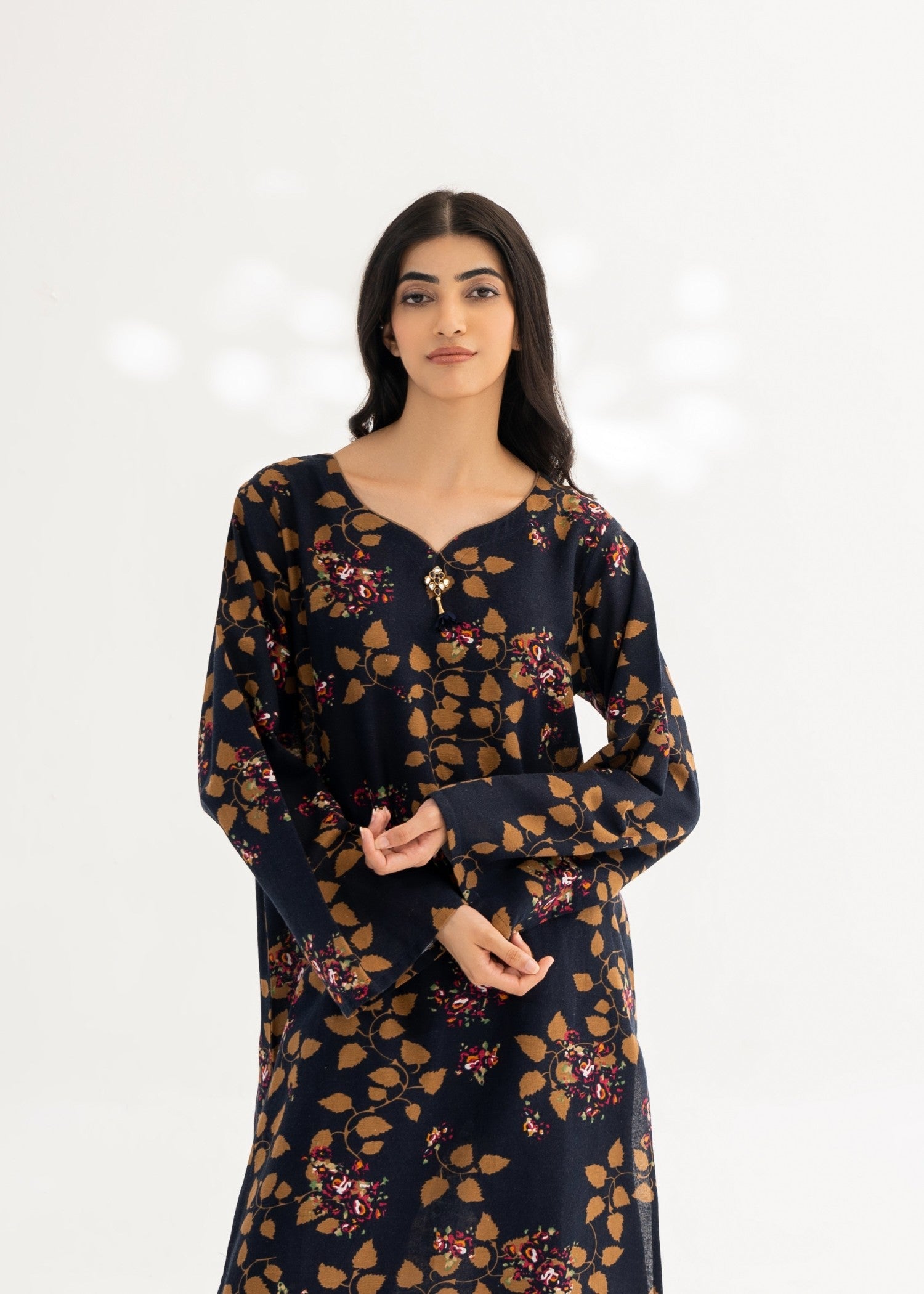 khaddar Co Ord Sets in Dark blue
