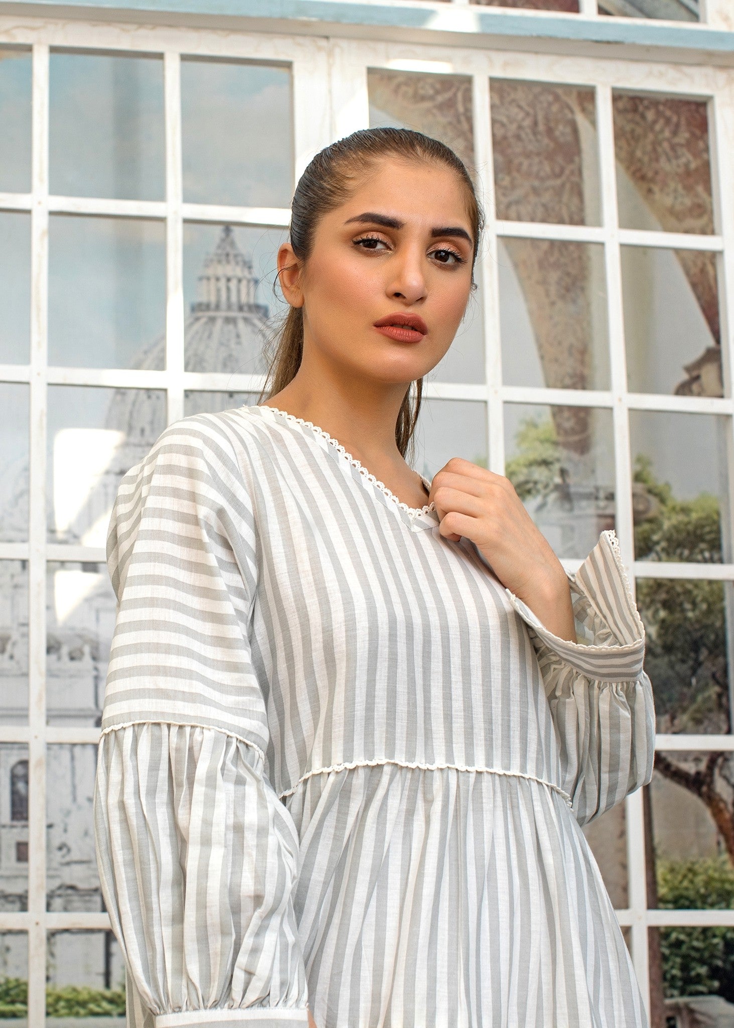 cotton Maxi in Grey