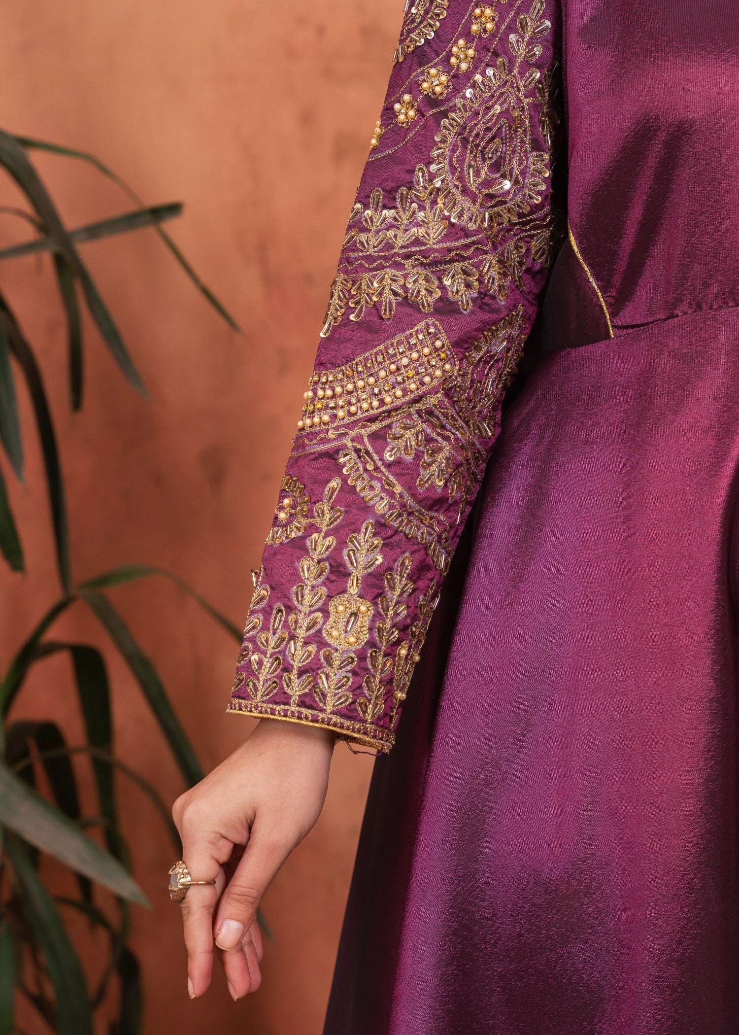 silk Maxi in Plum