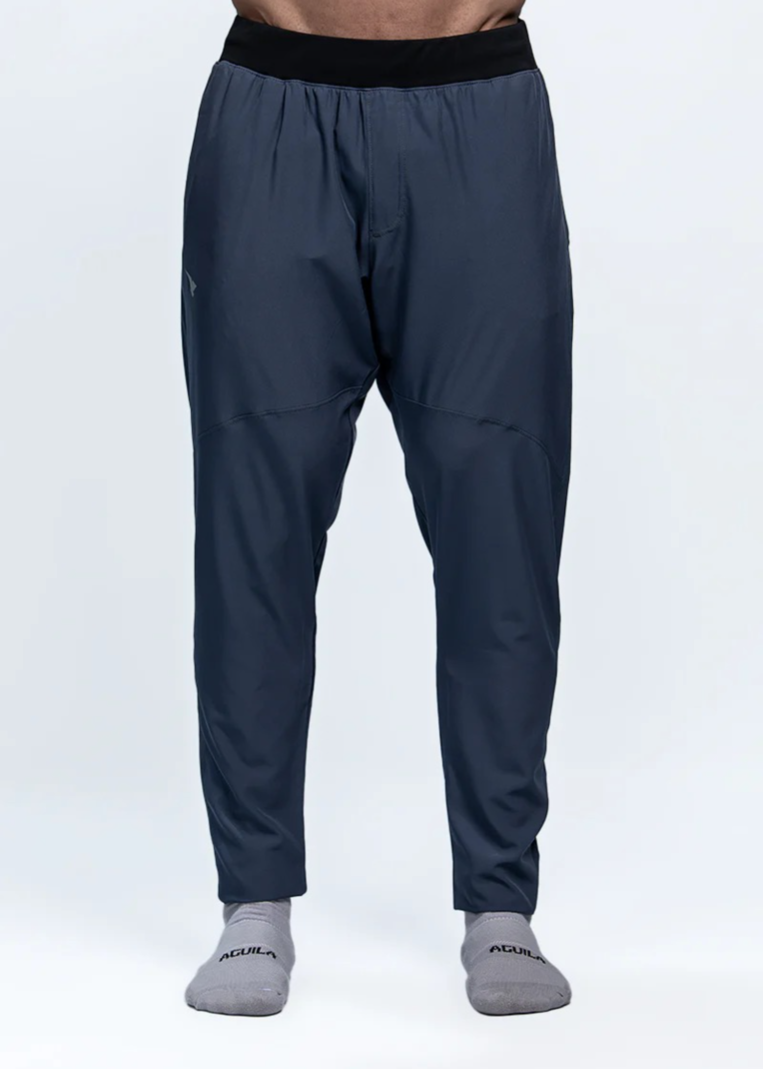microfiber polyester Trousers in Charcoal by Aguila Activewear