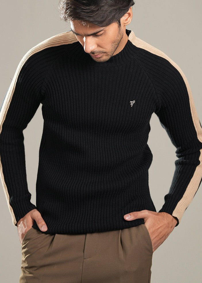 cotton Turtle Neck in Black