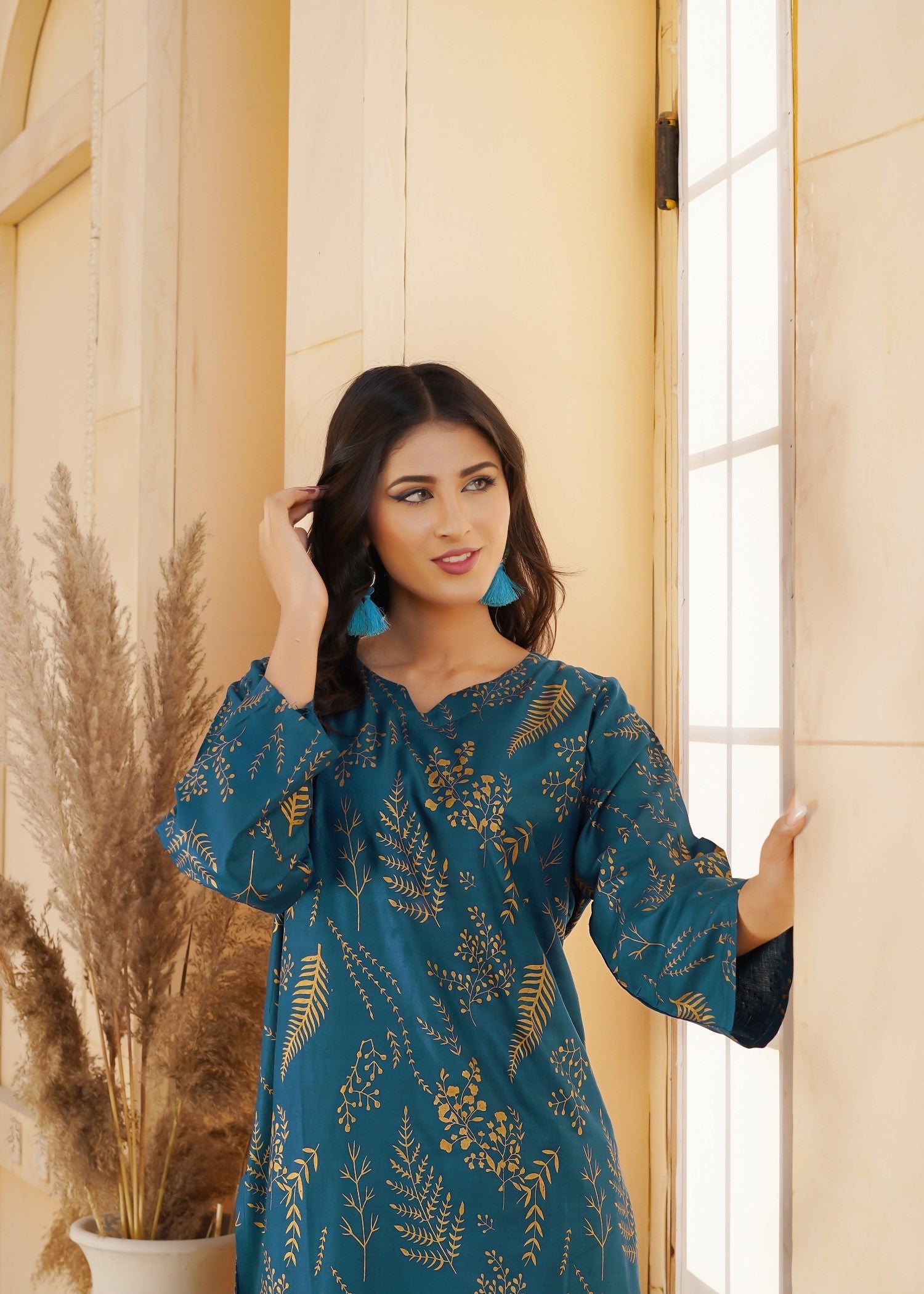 linen Co Ord Sets in Teal