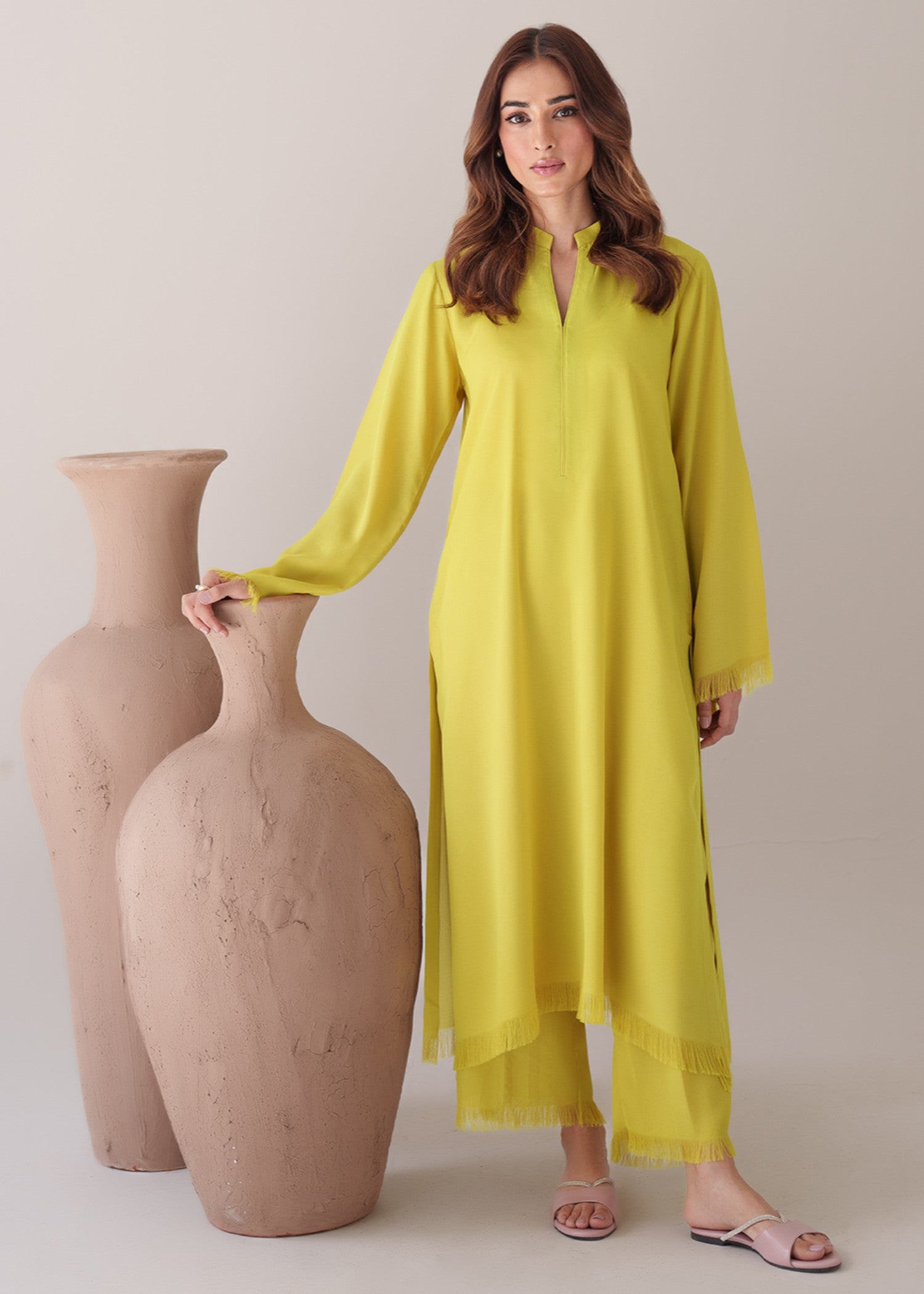 tropical Co ord Sets in Yellow