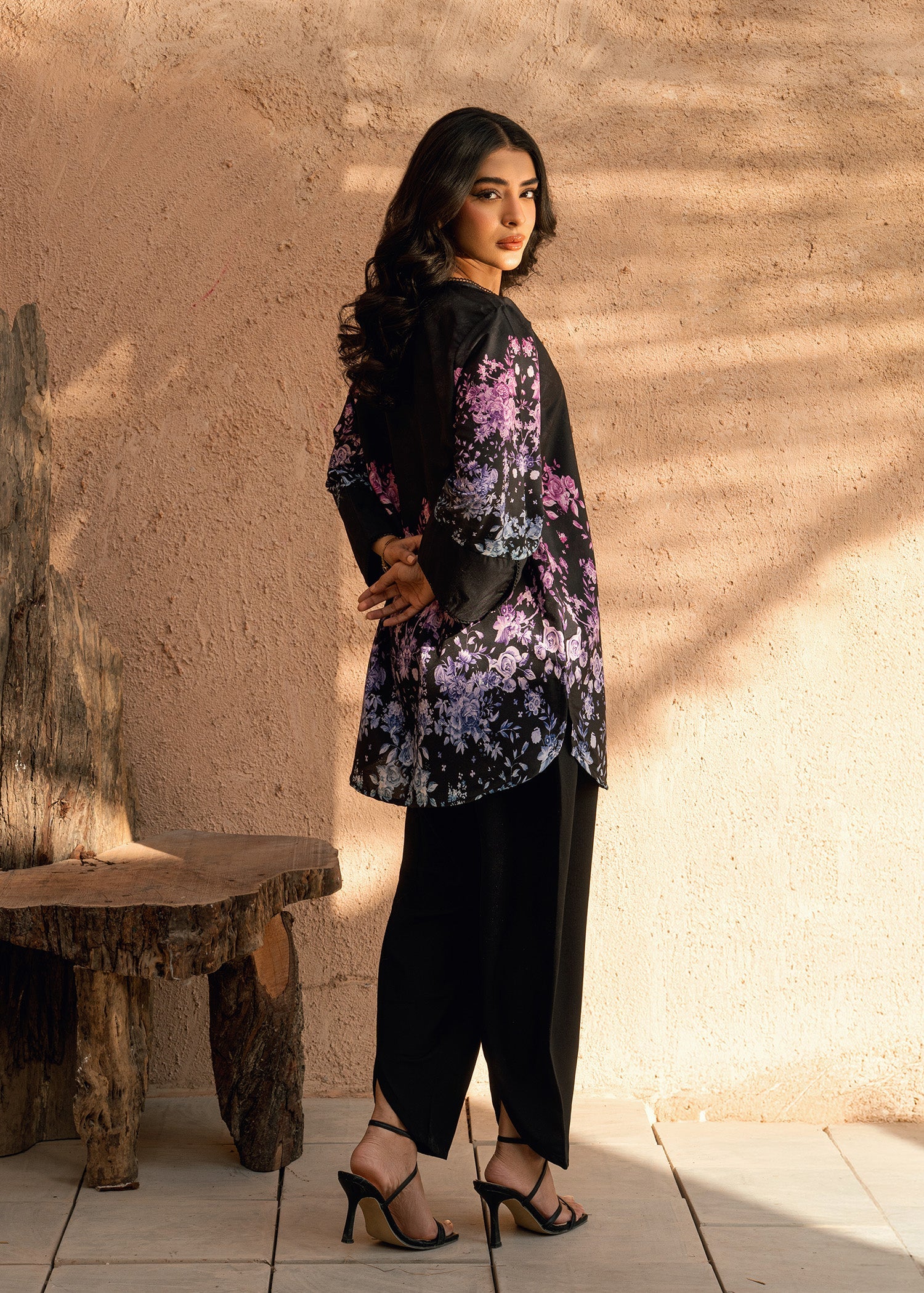 arabic lawn Co Ord Sets in Soot