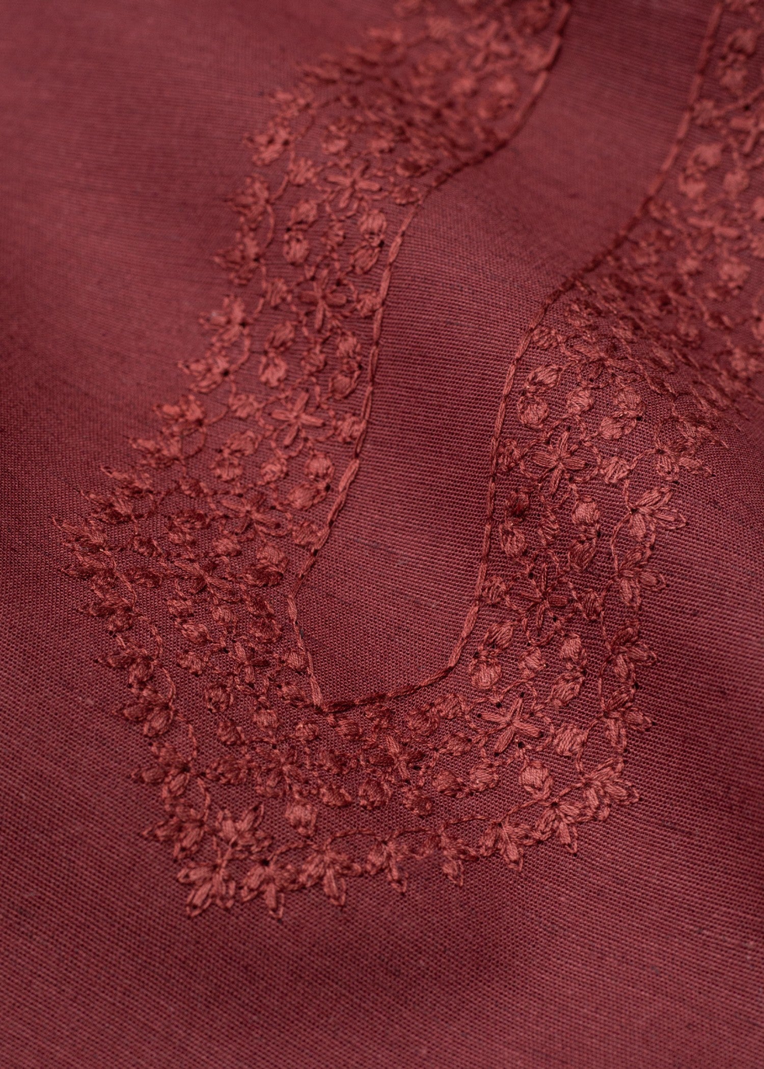 cotton Unstitched in Maroon
