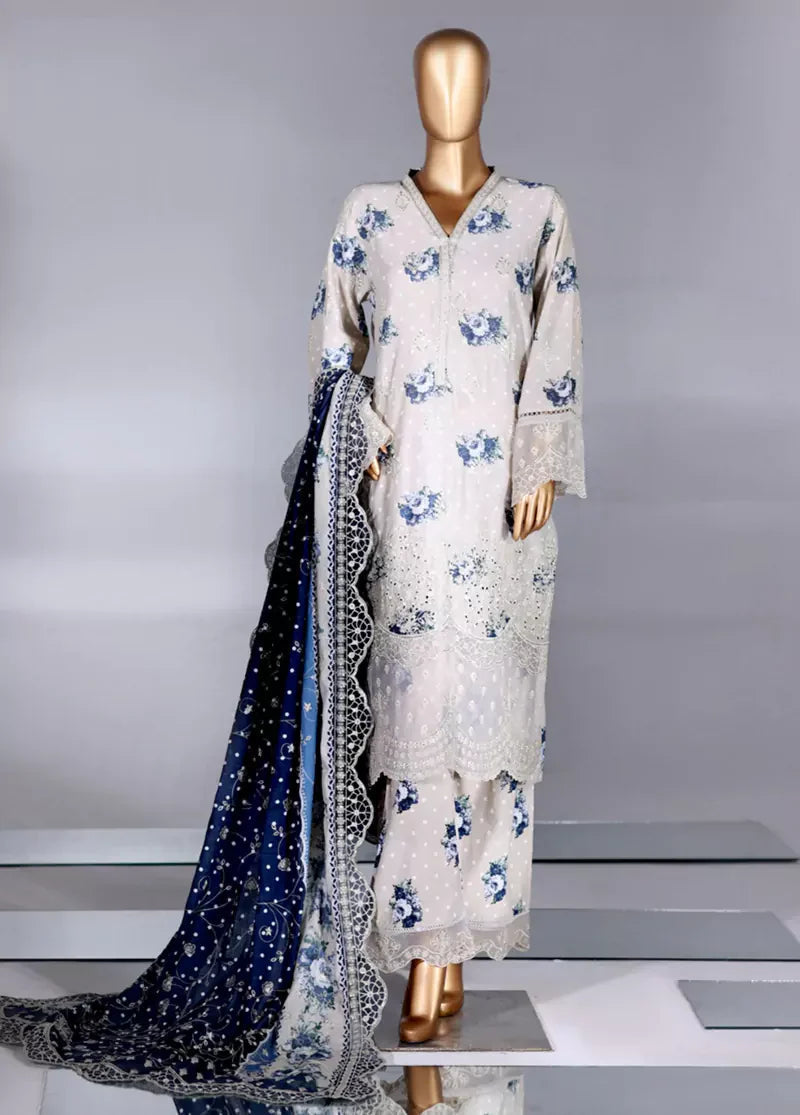 Stitched Lawn Suit – B-8