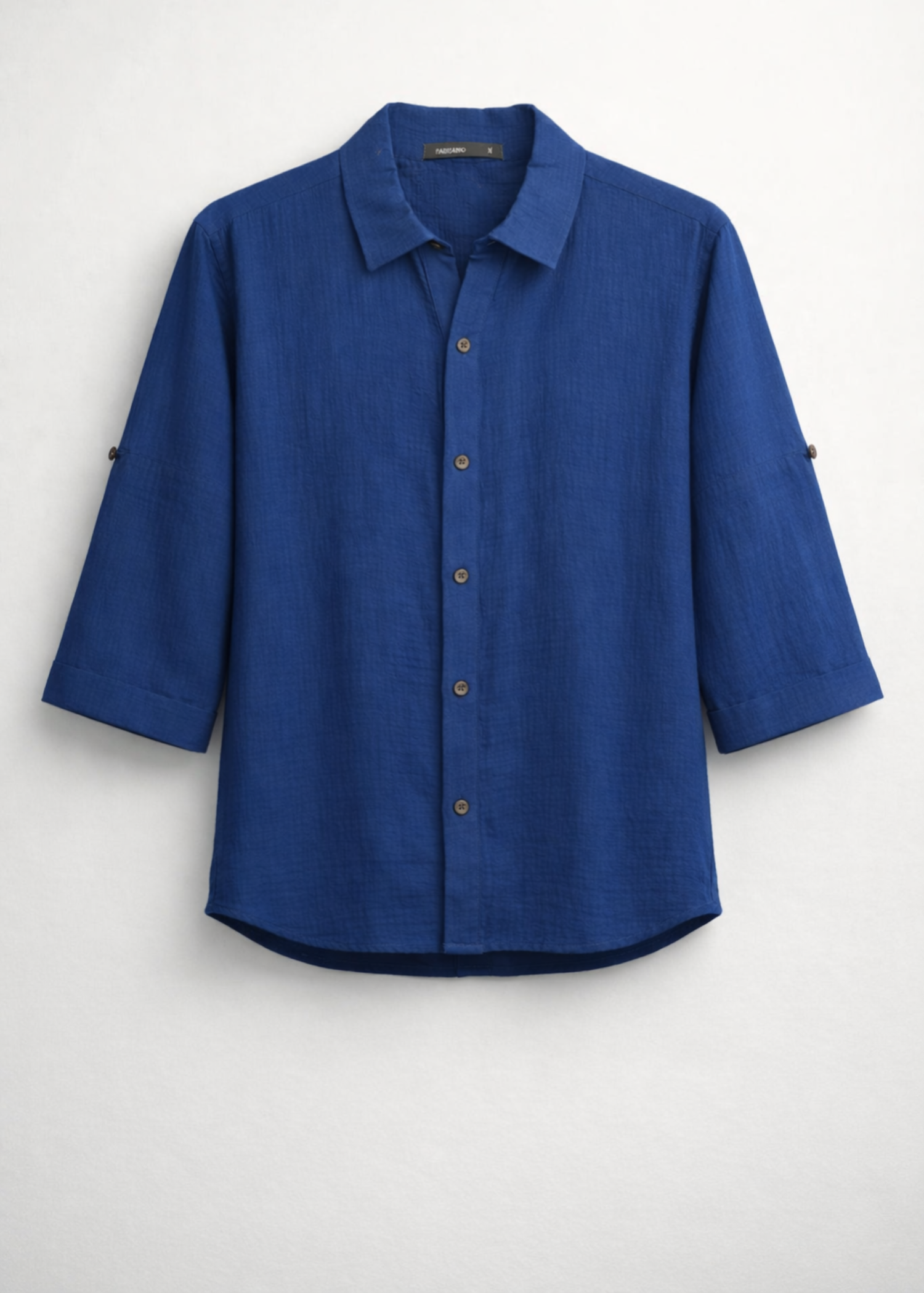 seersucker Top in Dark blue