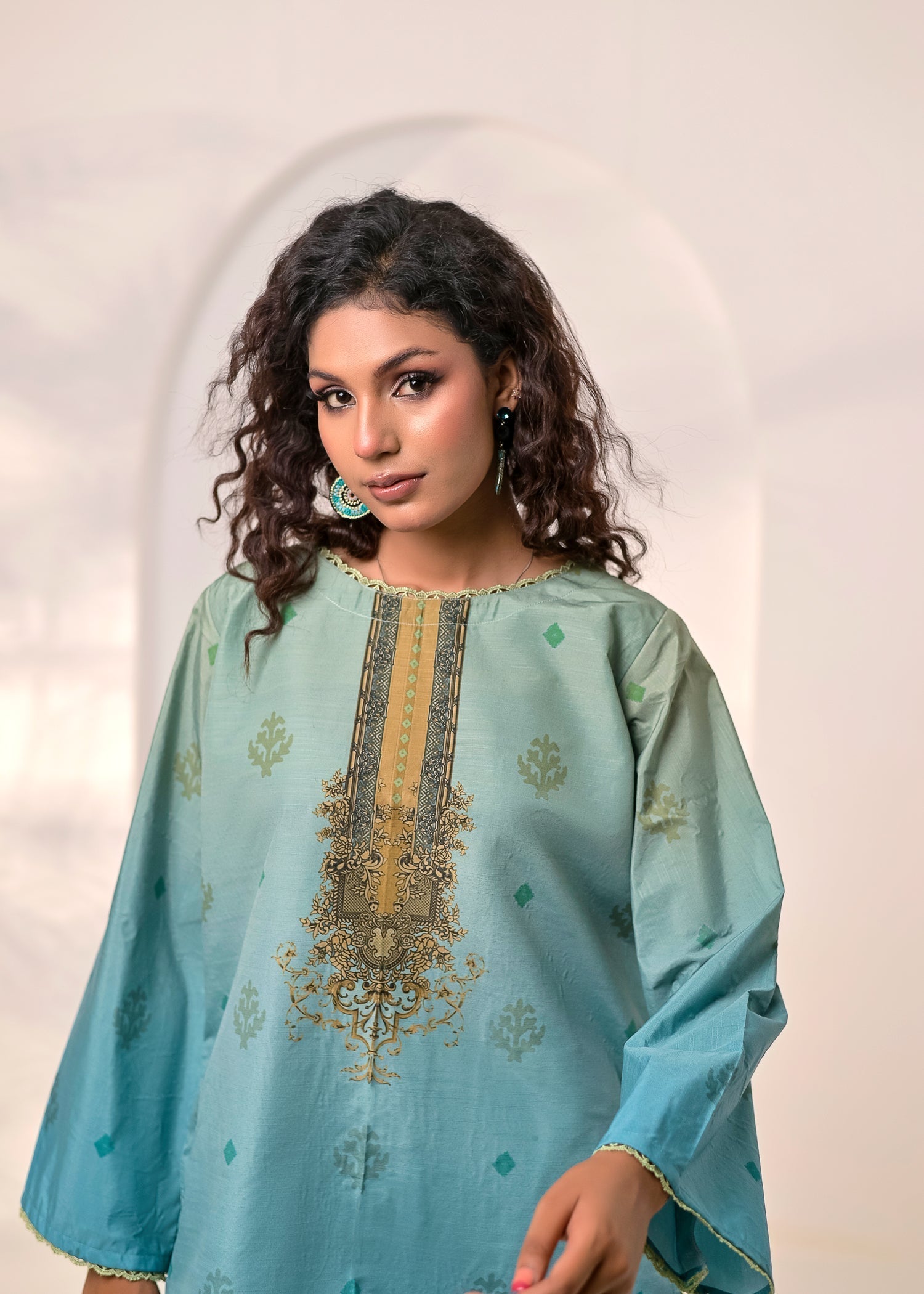 poly silk Co Ord Sets in Blue