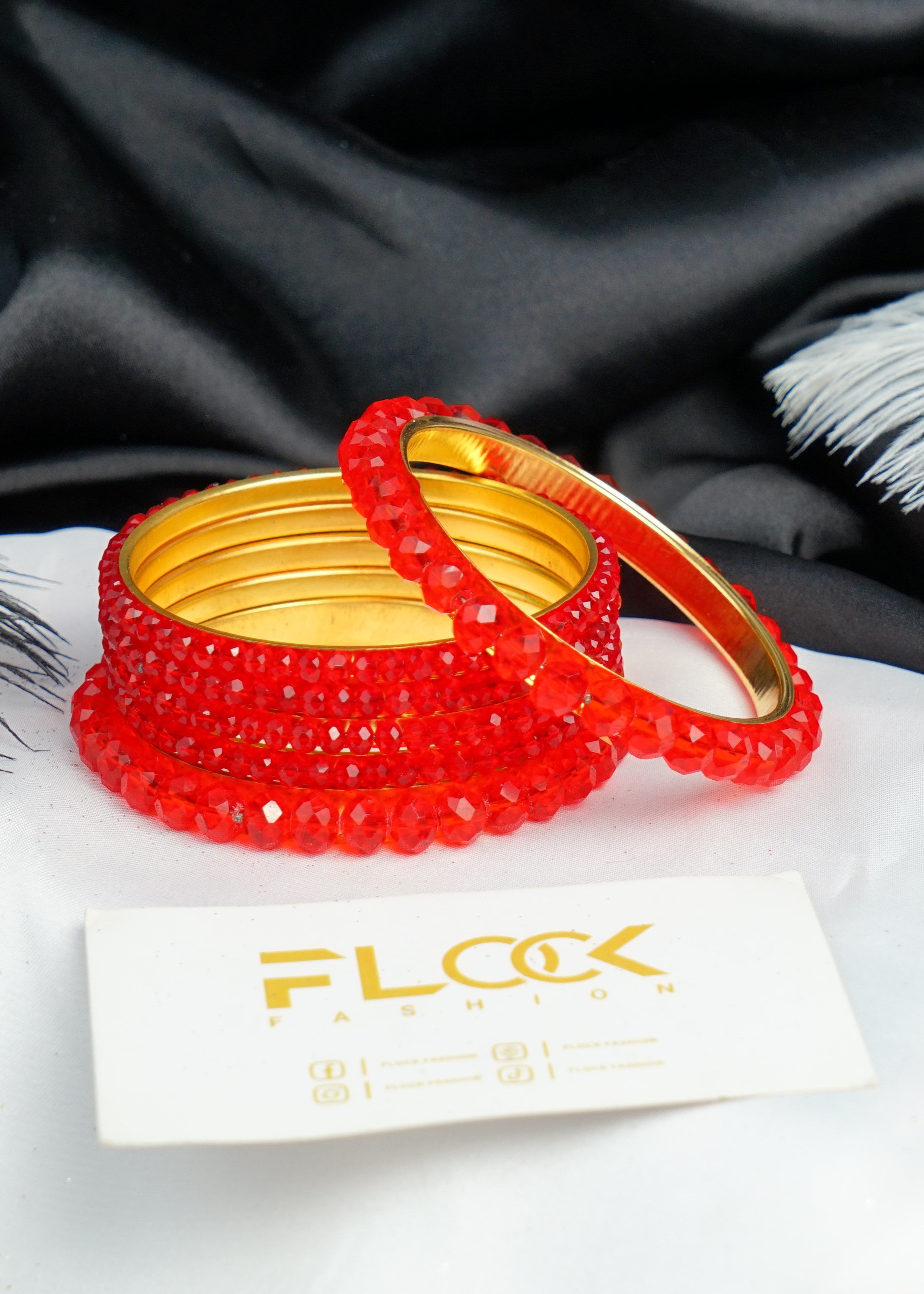 Bangles in Red Color by - Trendy Women Bangles VAC7946
