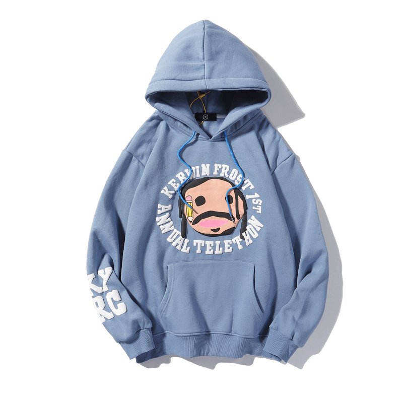 Co-Branded Charity Hoodie Cartoon Printed Sweater Men and Women Hooded Jacket