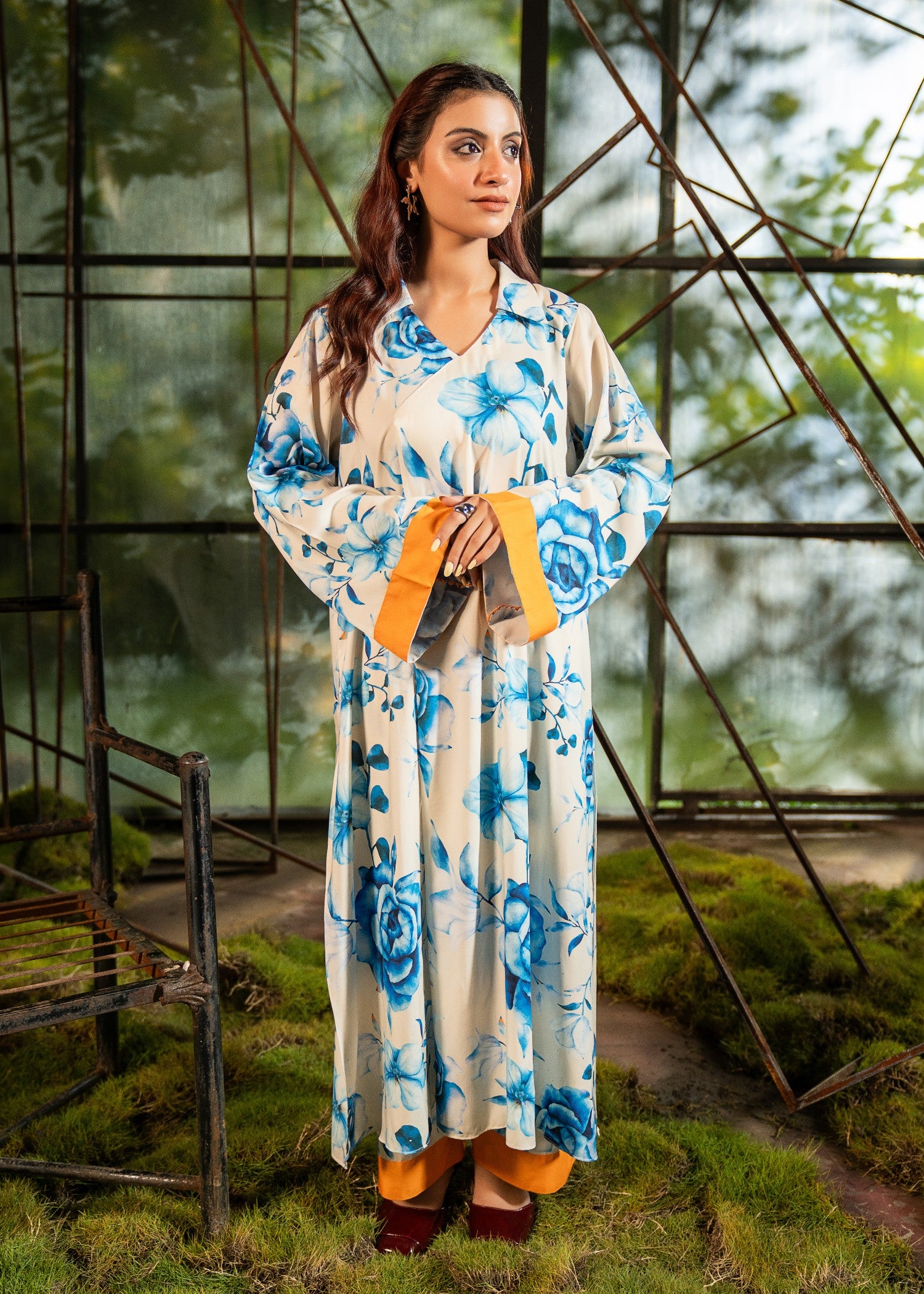 pure viscose Co Ord Sets in Sky blue, royal blue, mustard