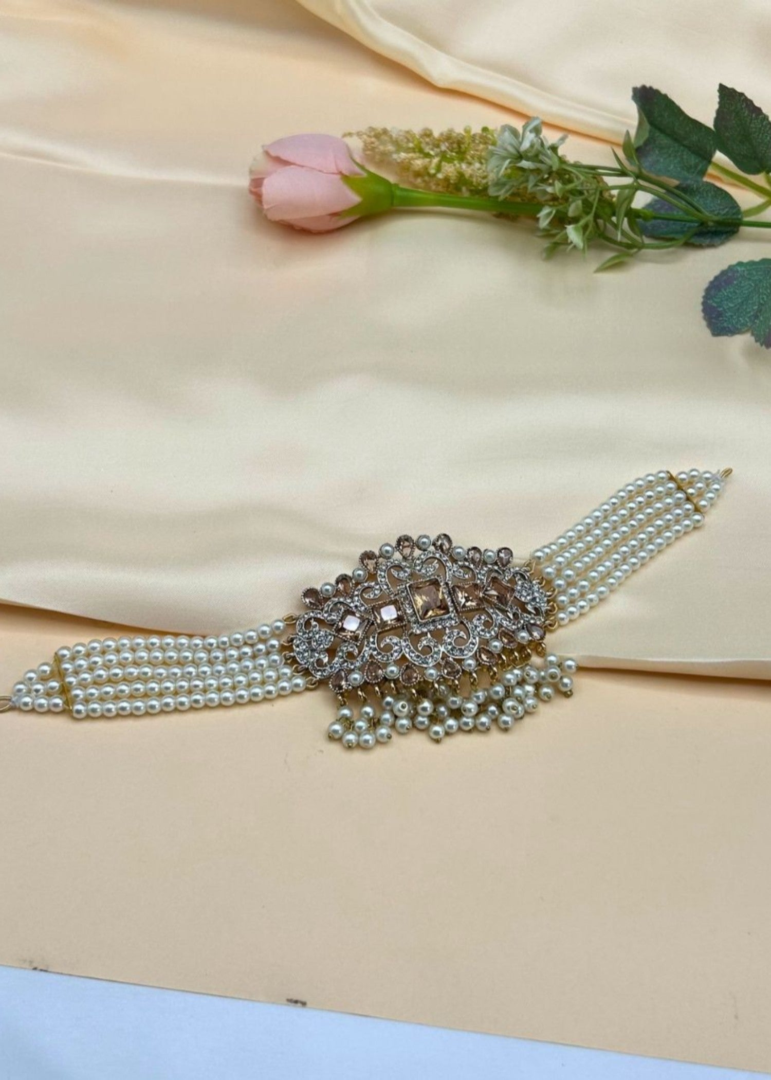 Choker in Champagne Color by - Trendy Women Choker EAS9261