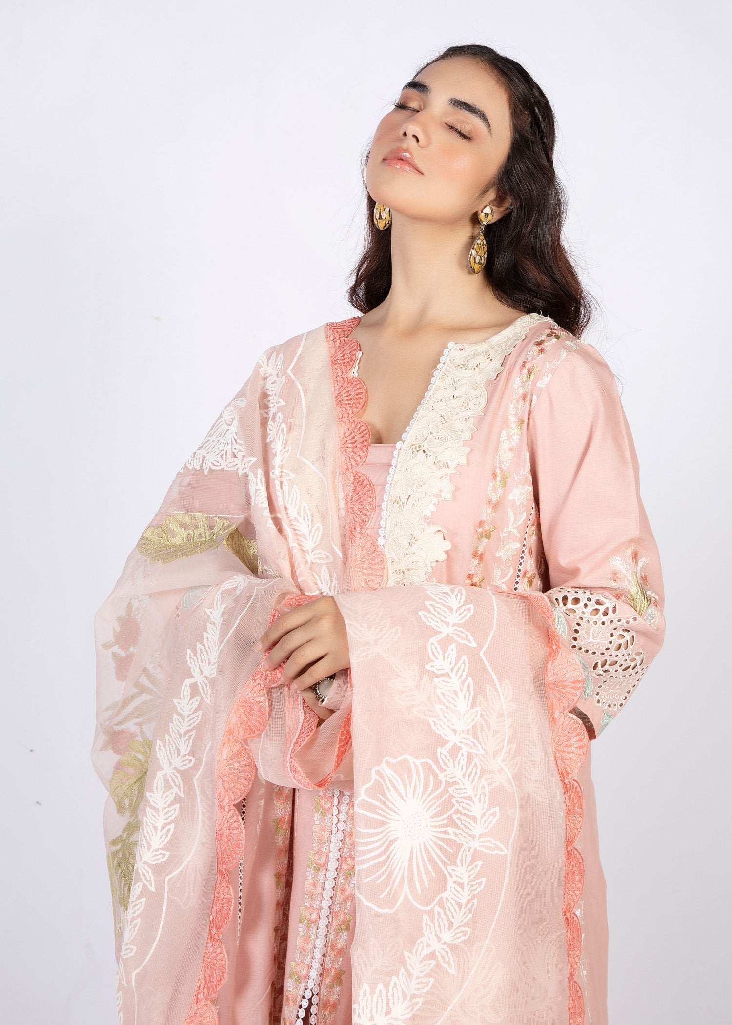 lawn Pishwas in Pink