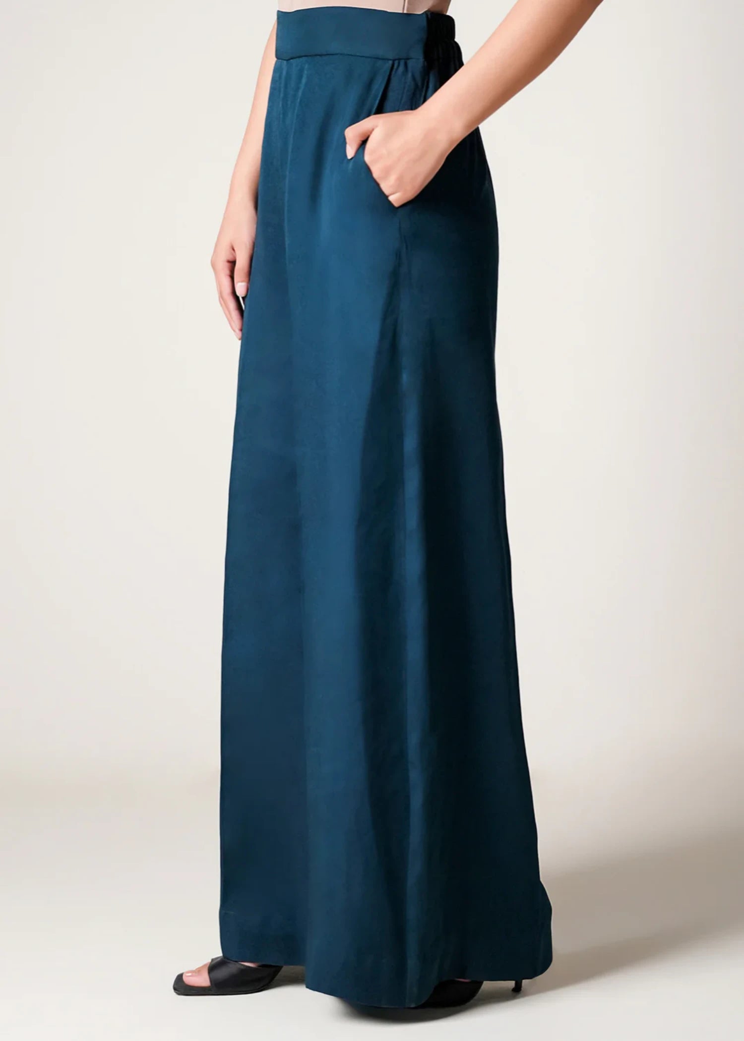 viscose Pants in Blue