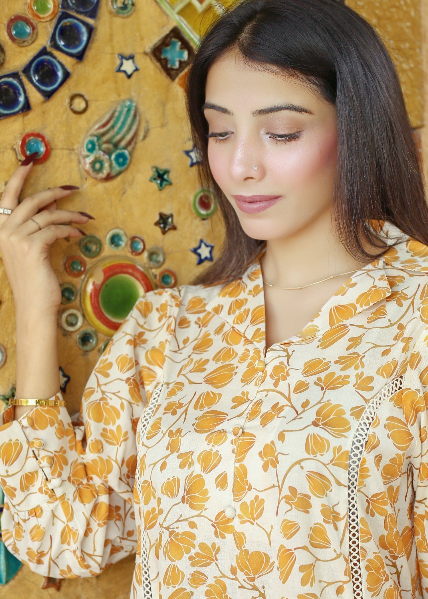 cotton Dress in Mellow yellow
