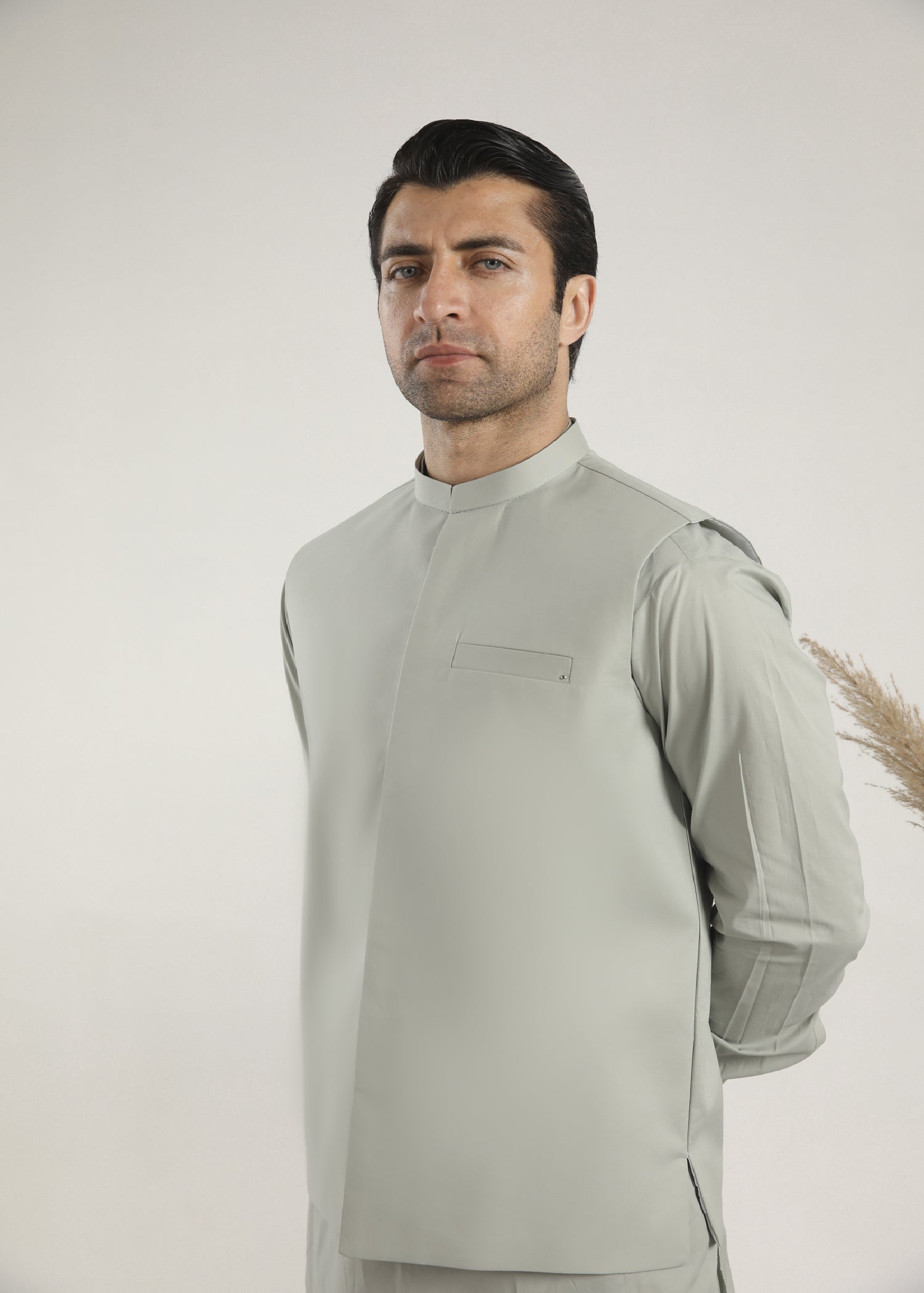 cotton Waistcoat in Mint green