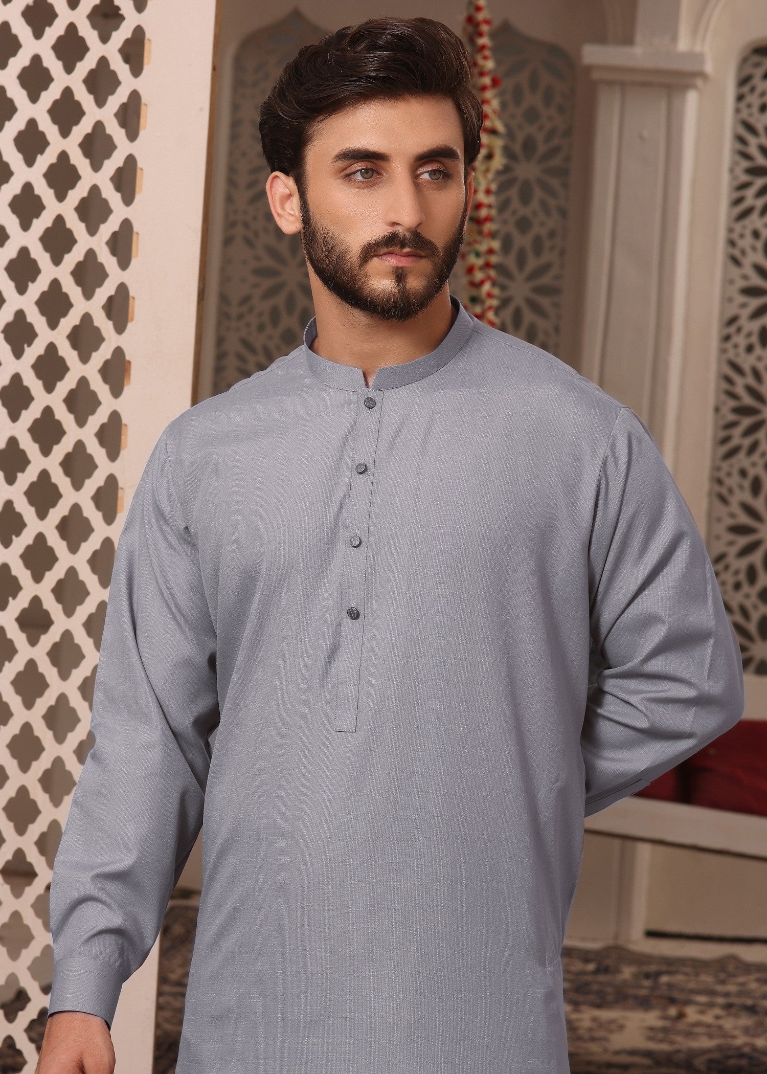 wash & wear Shalwar Kameez in Grey by The Great Masters (TGM)