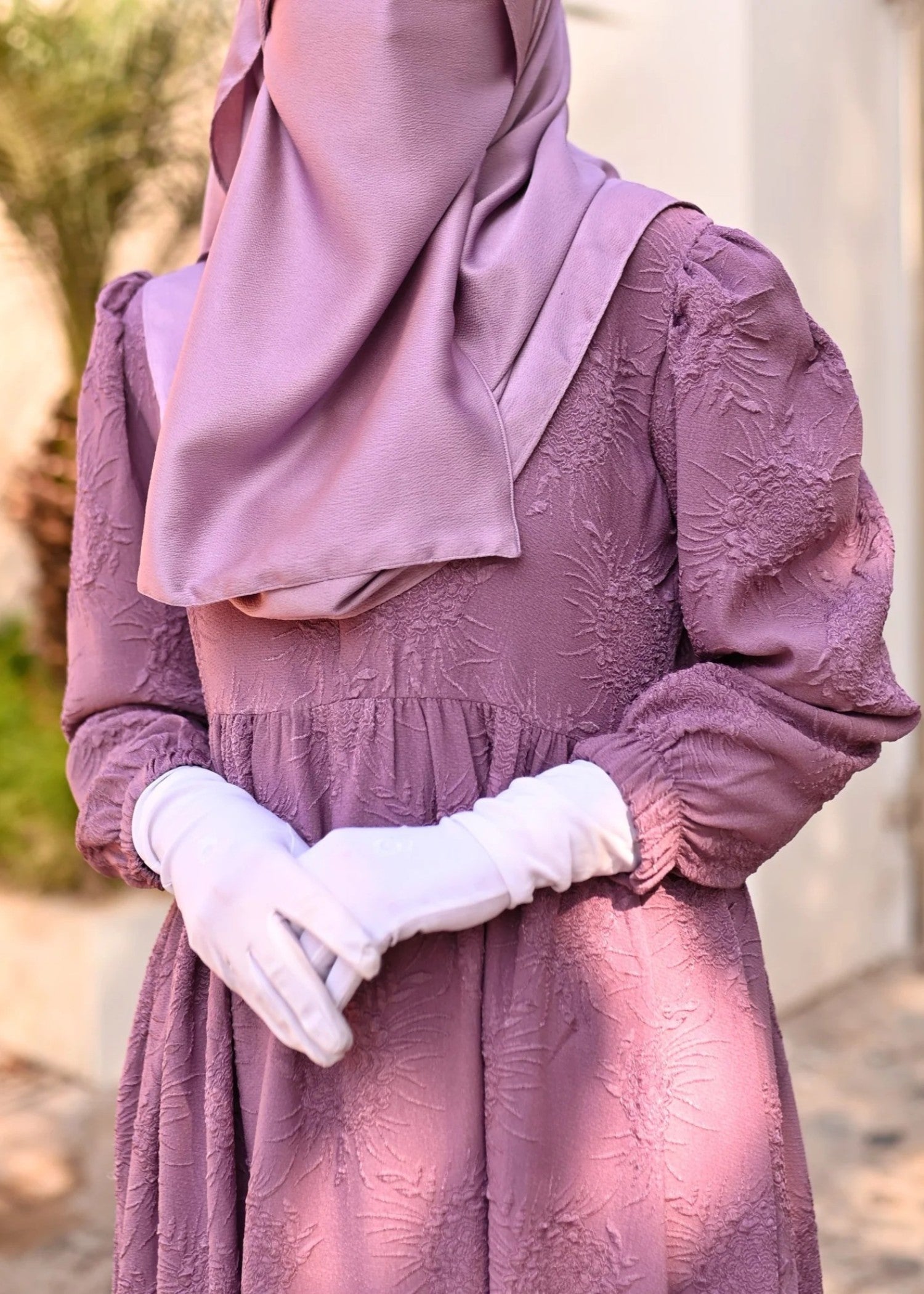 crepe Maxi in Pink