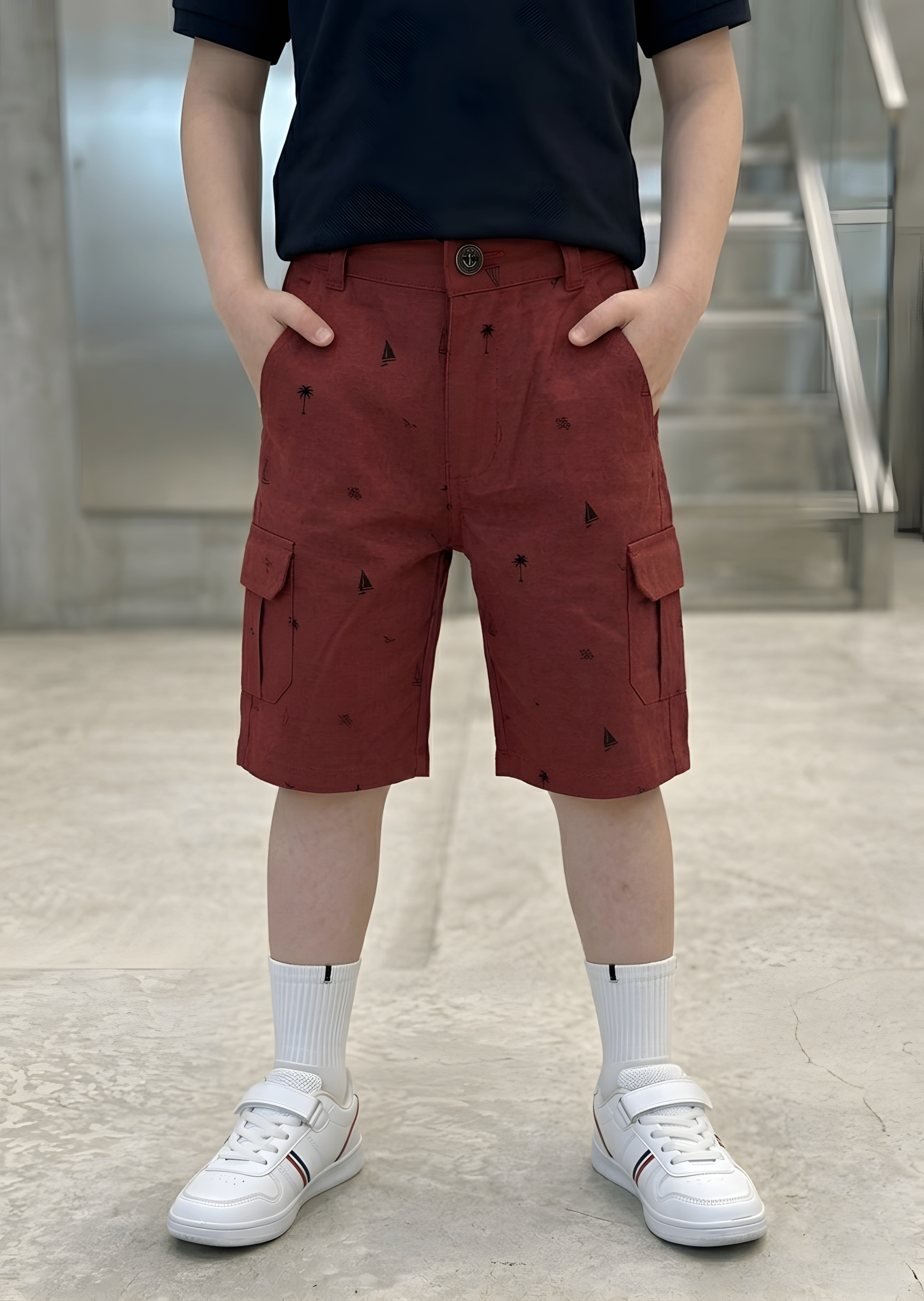 lawn Shorts in Rustic brown