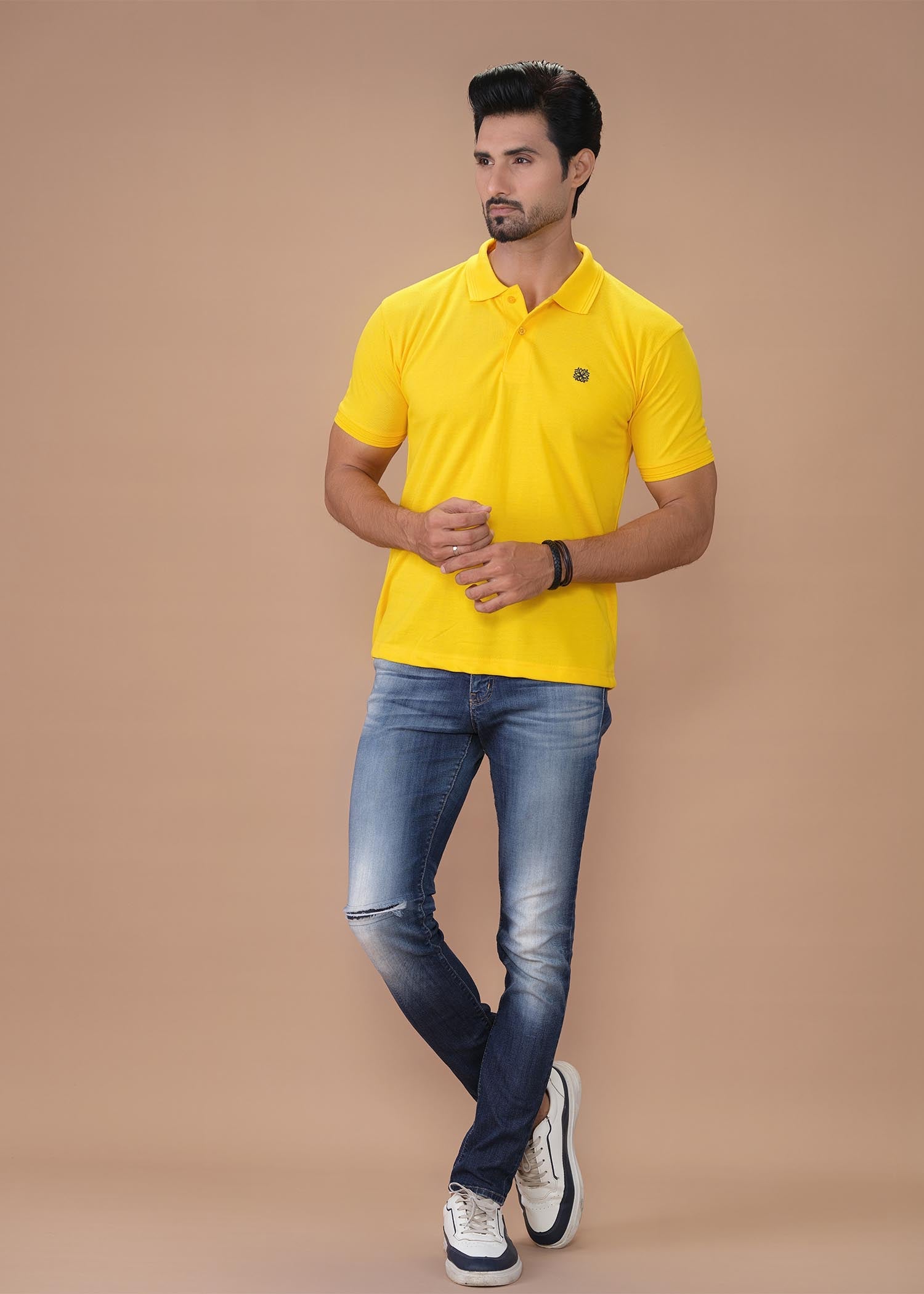 porque/pique Polo Shirt in Yellow