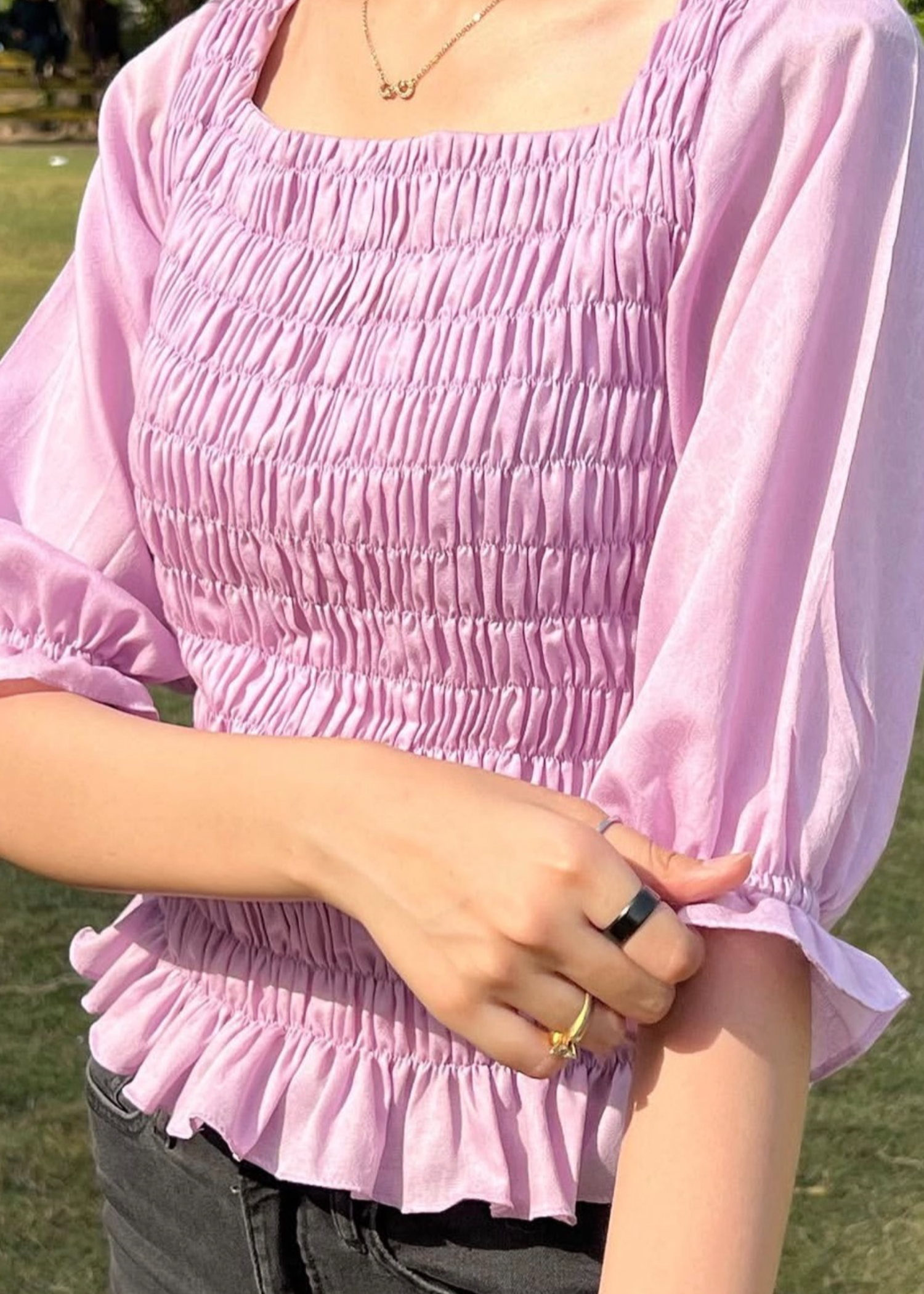 cotton Top in Lilac