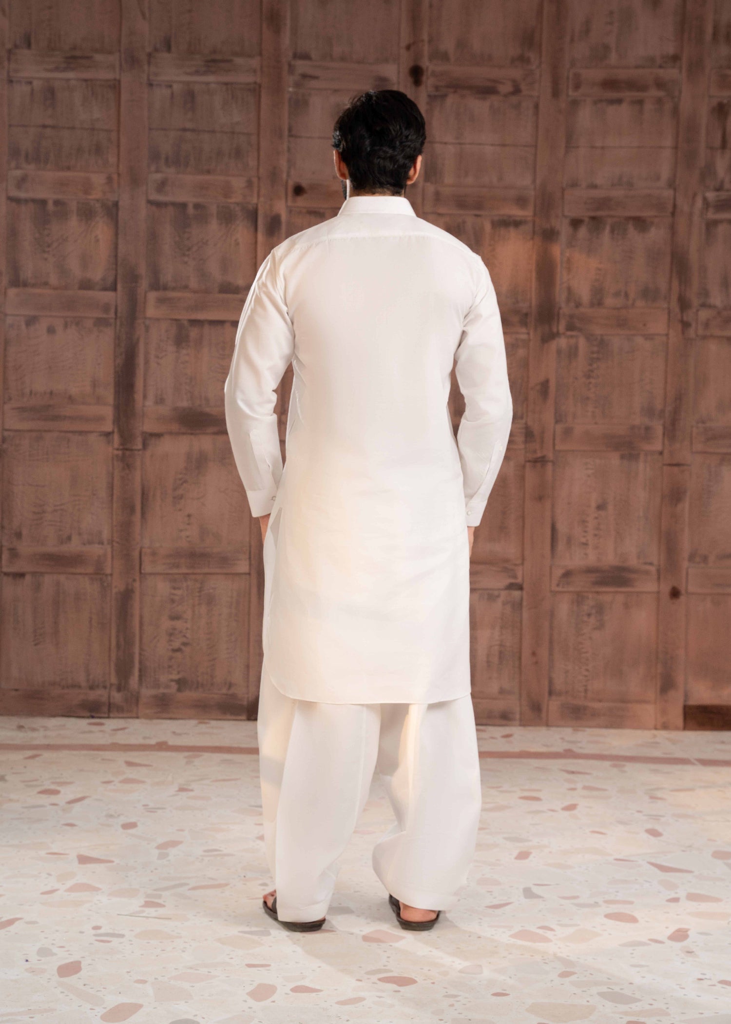 cotton Shalwar Kameez in White