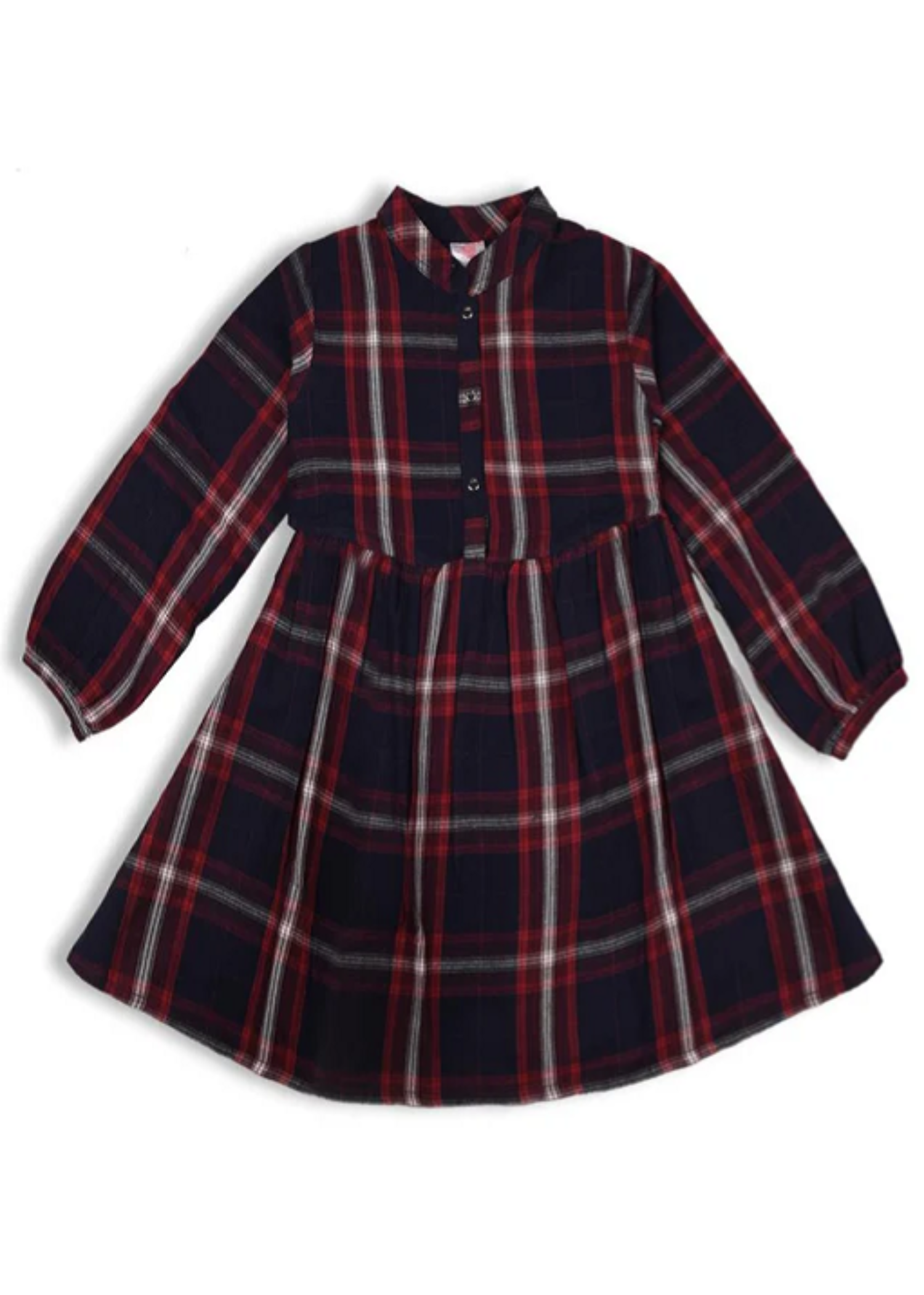 flannel Frock in Dark blue