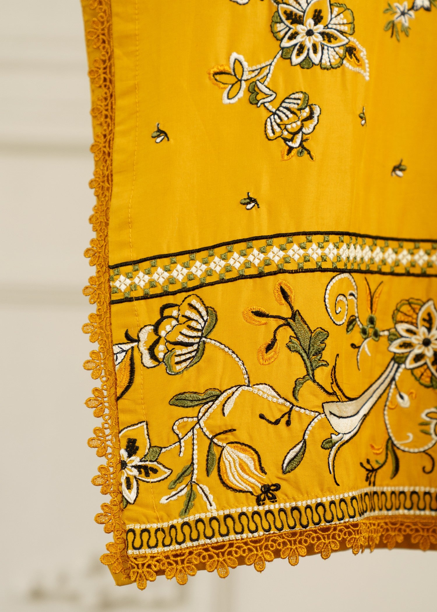 lawn cotton Kurta Set in Sunflower