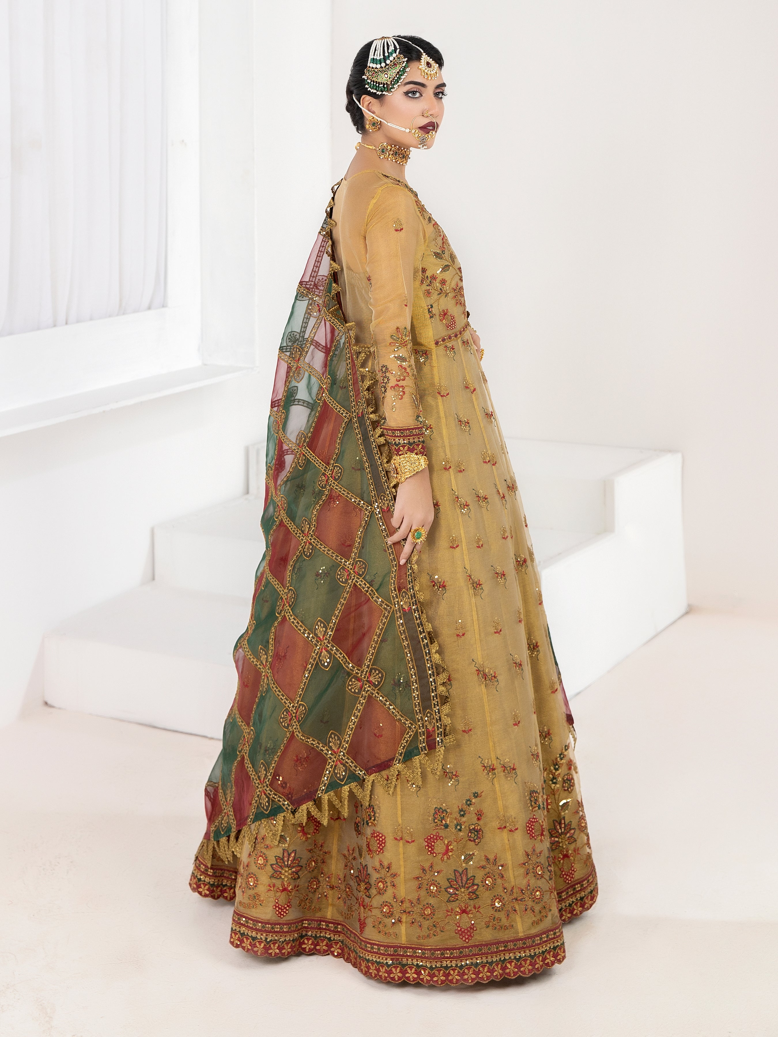 zari net Maxi in Blonde