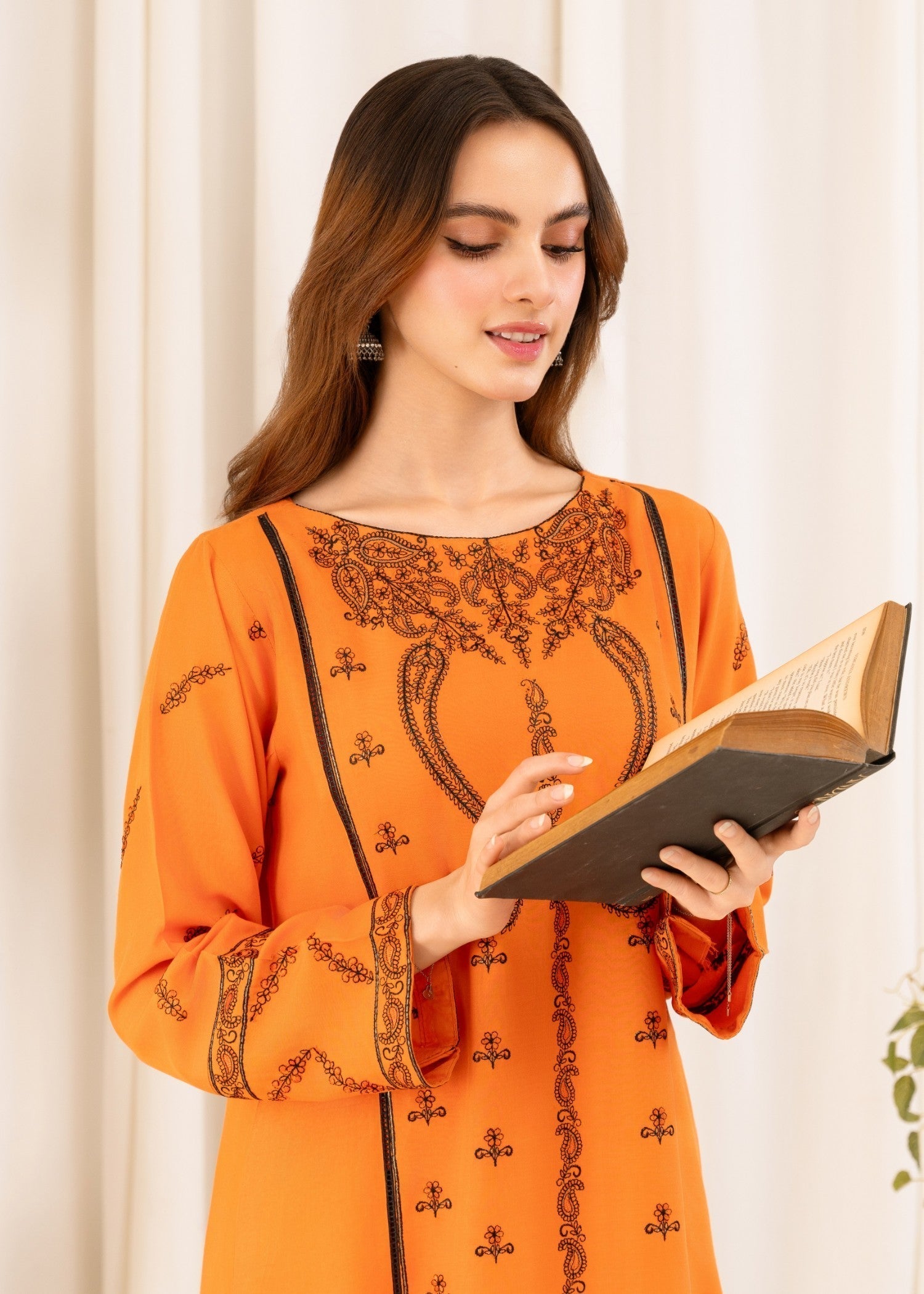cotton viscose Co Ord Sets in Orange