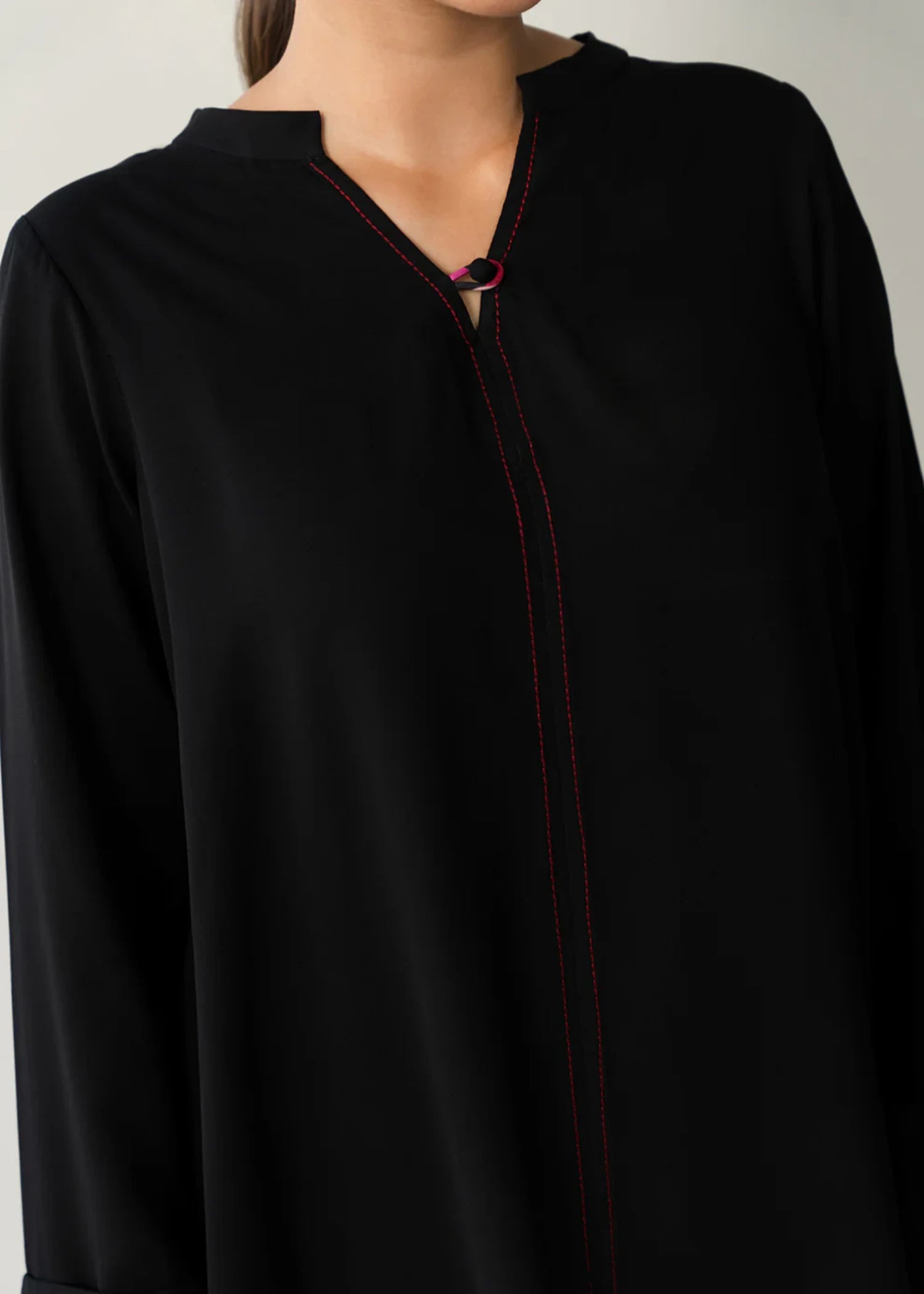 crepe Tunic in Black