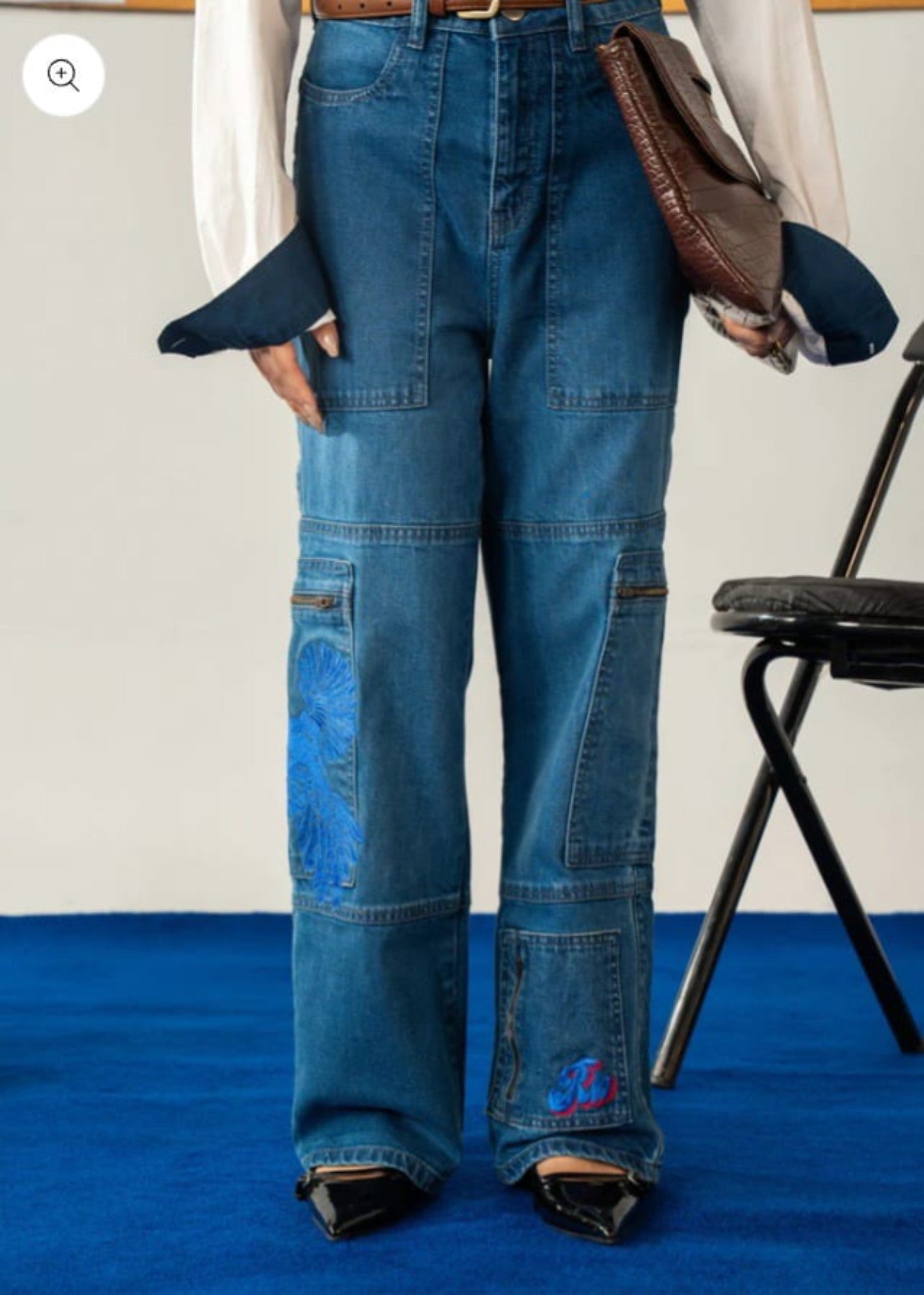 denim Pants in Dark blue