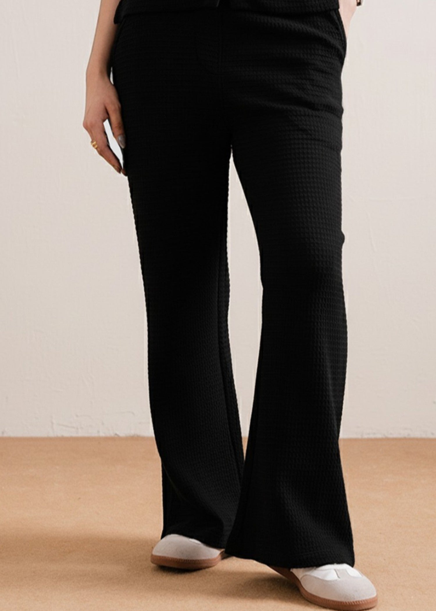 linen Trousers in Black