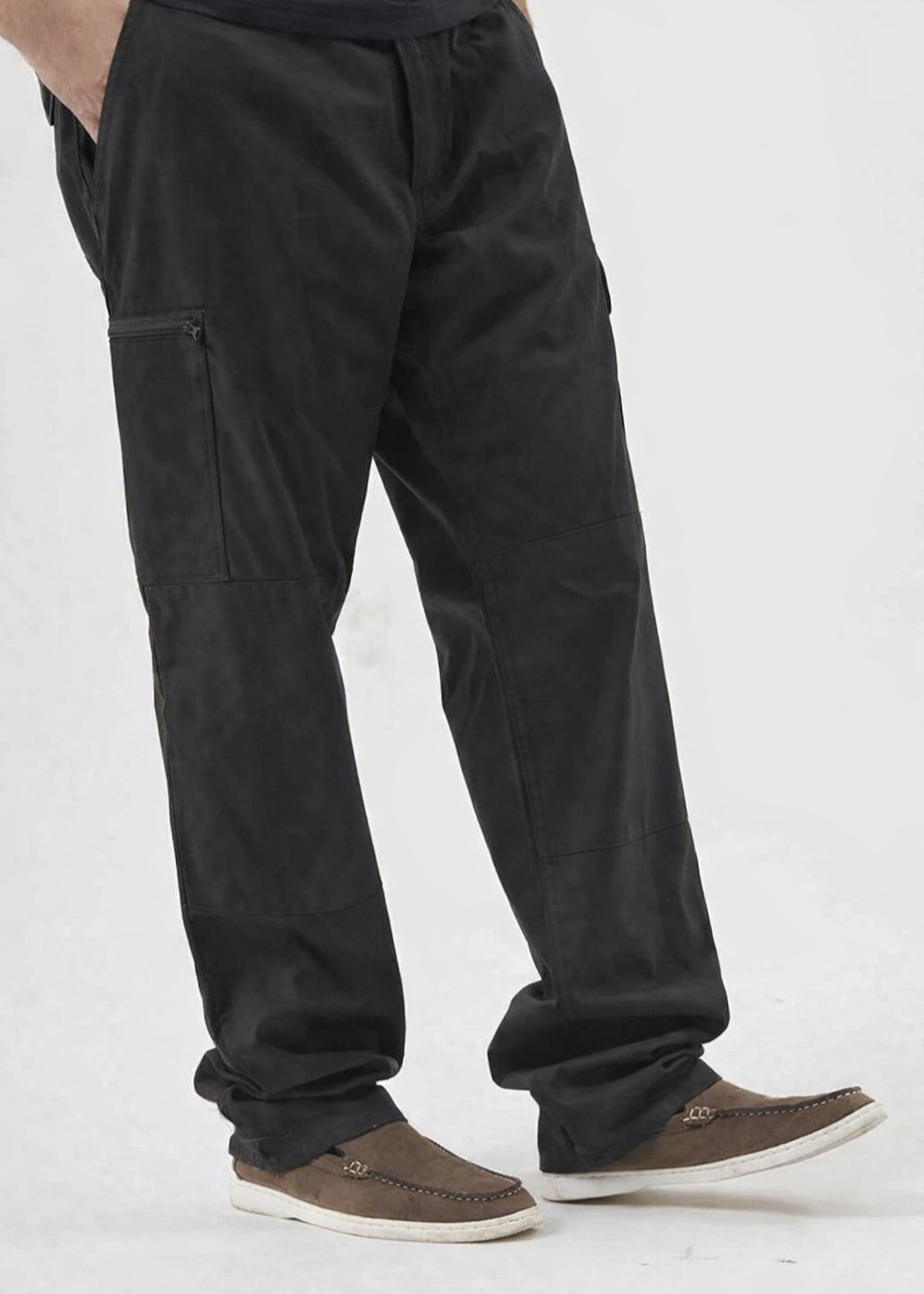 terry Pants in Black