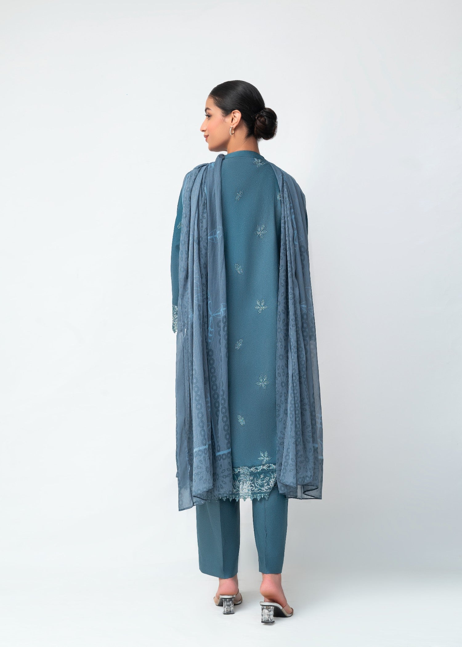 karandi Kurta Set in Blue