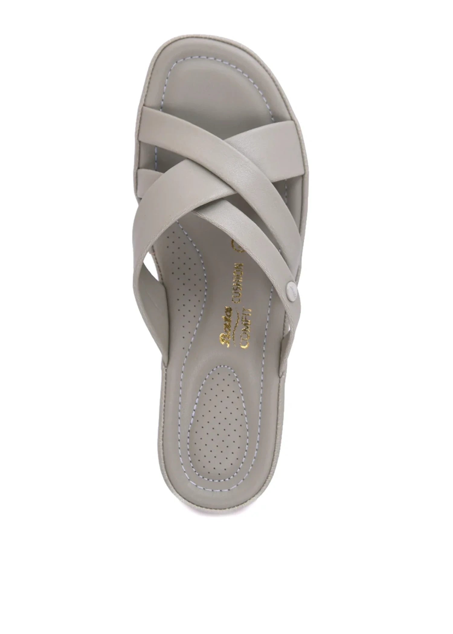 Slides in Ash grey by - High Quality Women Slides TPV0766