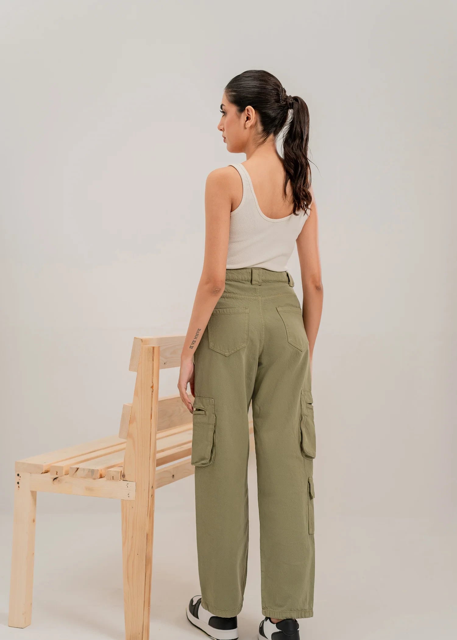 cotton Pants in Green