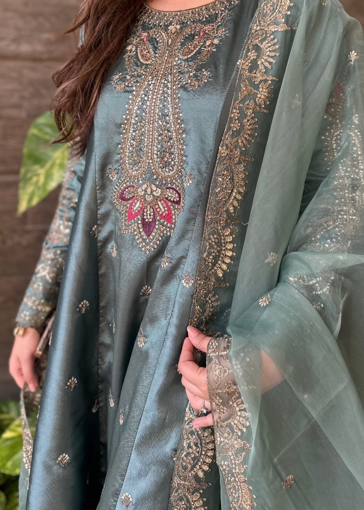 silk Maxi in Frost blue