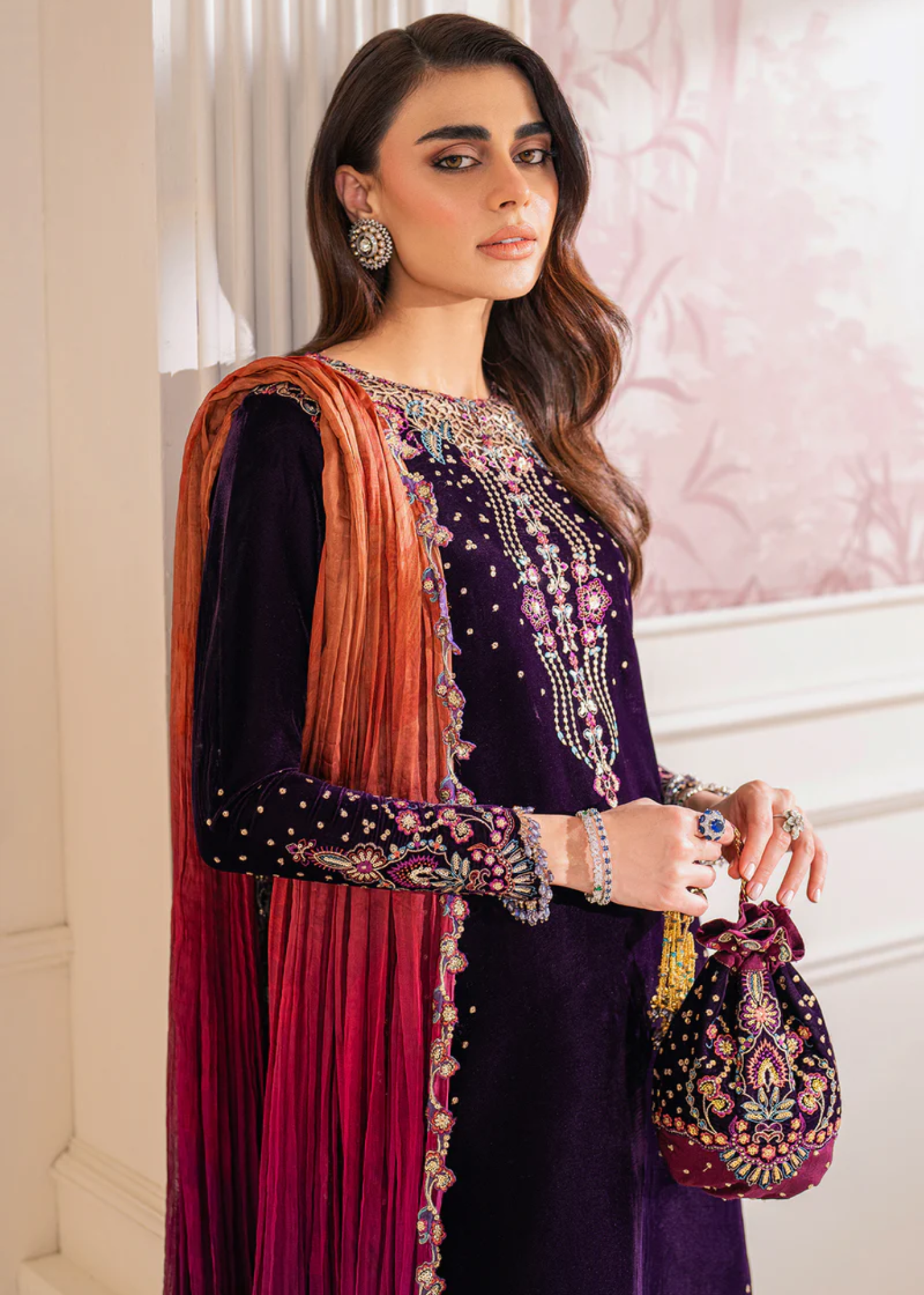 velvet Unstitched in Deep purple