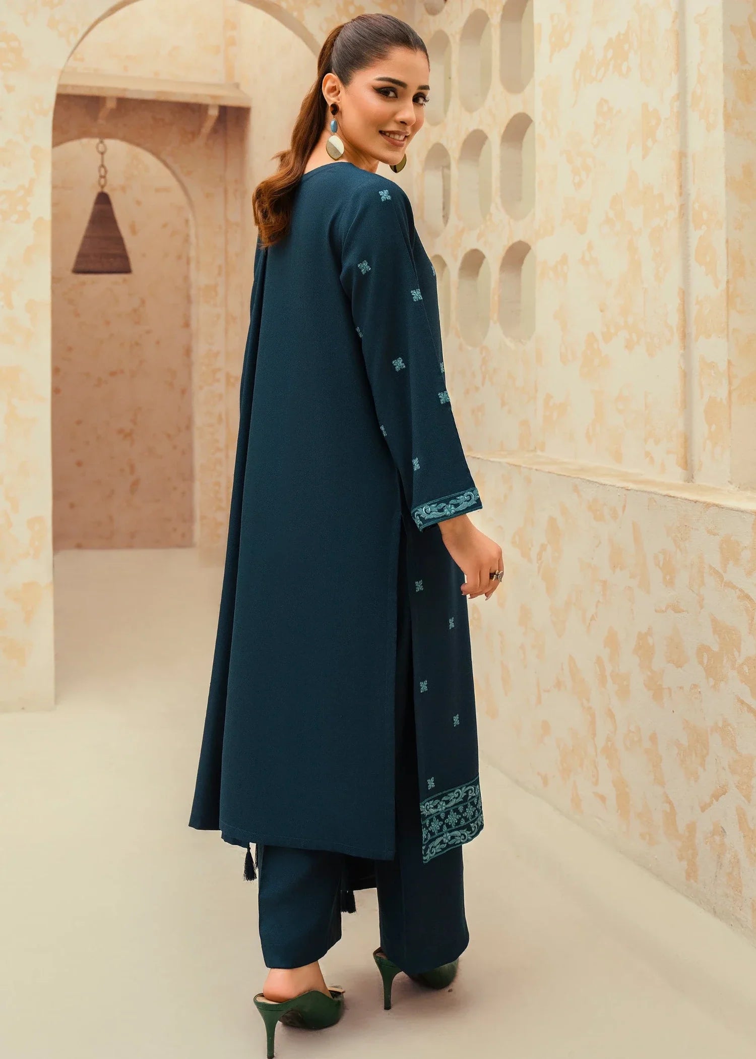 marina Kurta Set in Teal